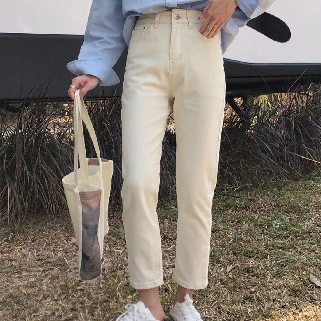 ショッピングゴー shoppinggo デニムパンツ レディース アンクル丈 ストレートデニム ハイウエスト ズボン ジーパン ボトムス 美脚 おしゃれ