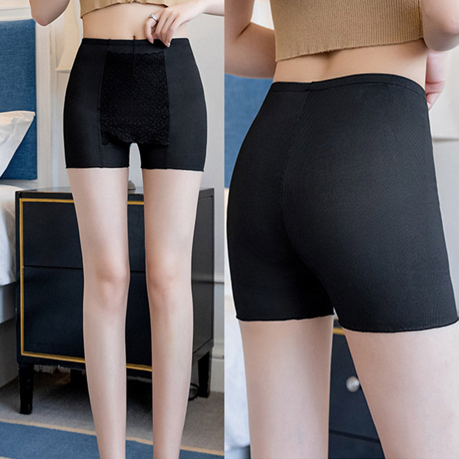 ショッピングゴー shoppinggo ペチコート Yラインカバー インナーパンツ ペチパンツ ショートパンツ 無地 ショーパン 薄手 接触冷感 (ベージュ) ベージュ