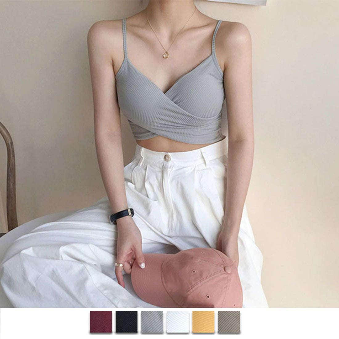 ショッピングゴー shoppinggo 夏服 カップ付きキャミソール キャミタンクトップ ブラ 白 黒 パット付 見せブラトップ ブラカバー ブラトップ 背中見せブラ (ホワイト) ホワイト