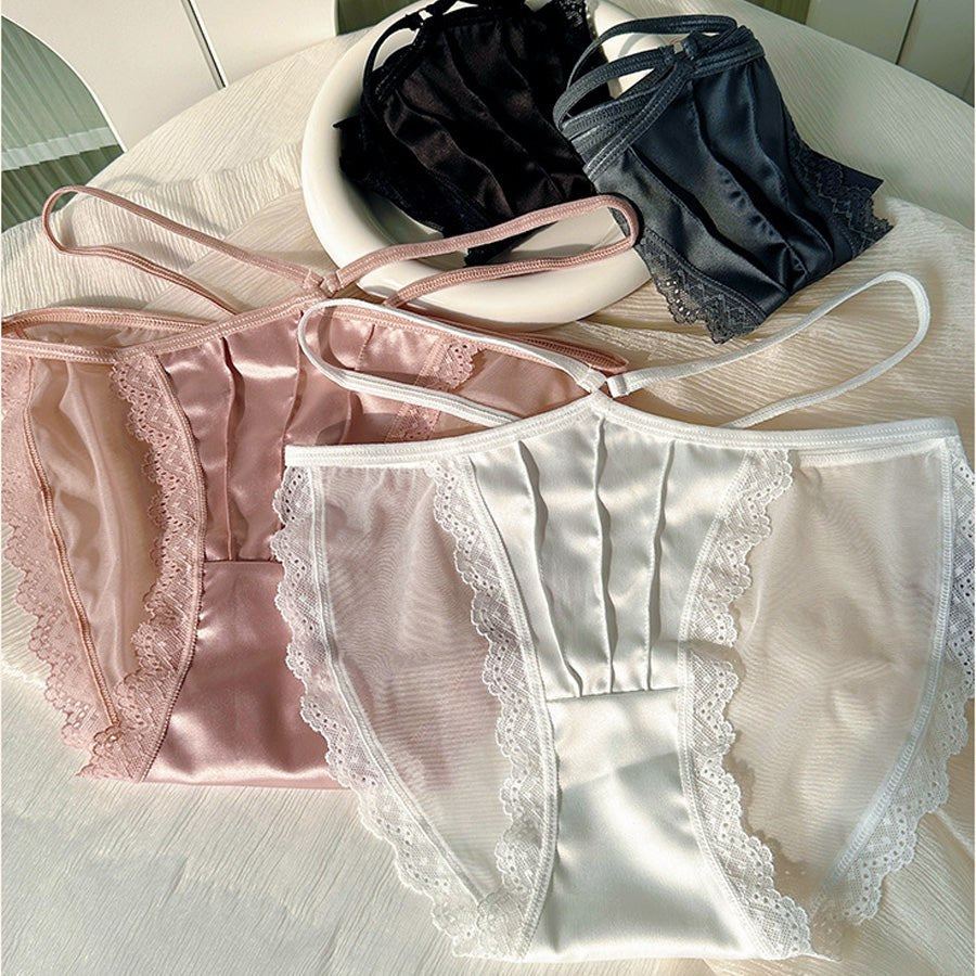 ショッピングゴー shoppinggo レースショーツ セクシー ショーツ単品 パンティ 総レース 薄型 透け感 下着 ランジェリー シースルー ふんどしパンツ 【返品不可商品】