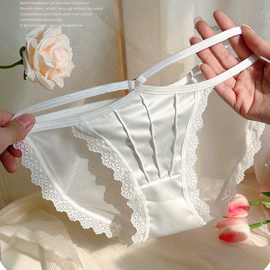 ショッピングゴー shoppinggo レースショーツ セクシー ショーツ単品 パンティ 総レース 薄型 透け感 下着 ランジェリー シースルー ふんどしパンツ 【返品不可商品】
