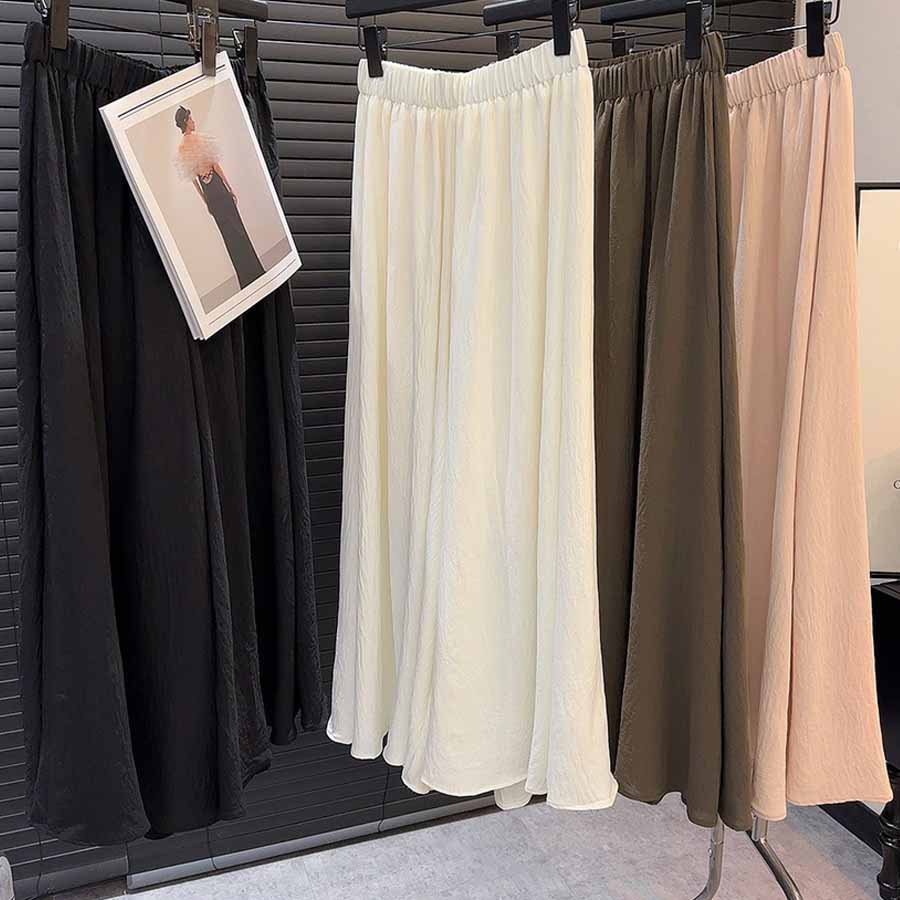 ショッピングゴー shoppinggo パンツワイドパンツ ガウチョパンツ ハイウエスト 無地 マキシ丈 動きやすい ゴム カジュアル リラックスパンツ ベーシック