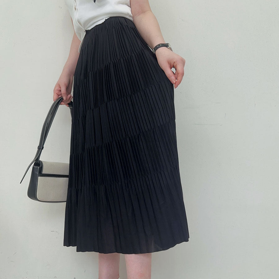 ショッピングゴー shoppinggo サマーニット プリーツスカート 2点セットアップ 上下セット 夏 レディースファッション ツーピースセット ゆったり オフィスカジュアル 大人コーデ