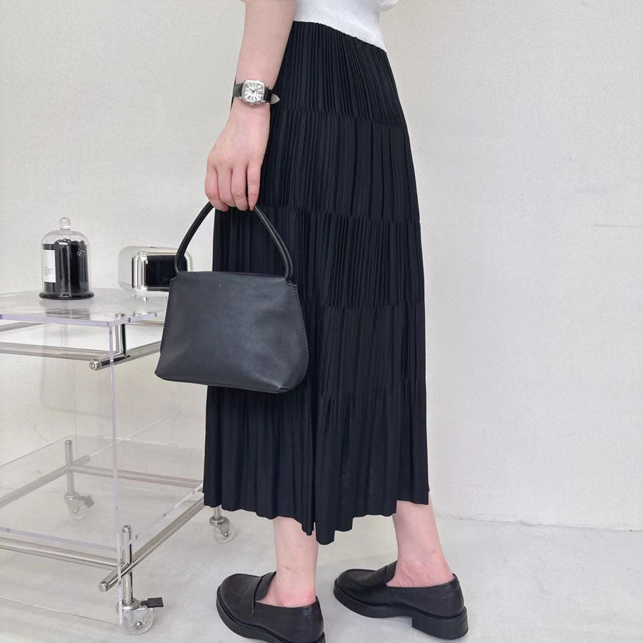 ショッピングゴー shoppinggo サマーニット プリーツスカート 2点セットアップ 上下セット 夏 レディースファッション ツーピースセット ゆったり オフィスカジュアル 大人コーデ