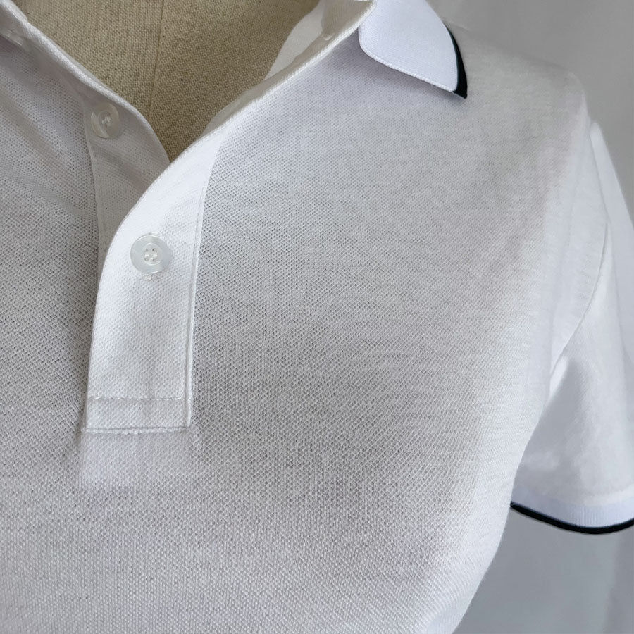 Shopping go Shoppinggo 配色立領短袖T卹polo衫短版女短袖上衣春夏上衣立領羅紋短袖羅紋T卹領子剪裁縫製