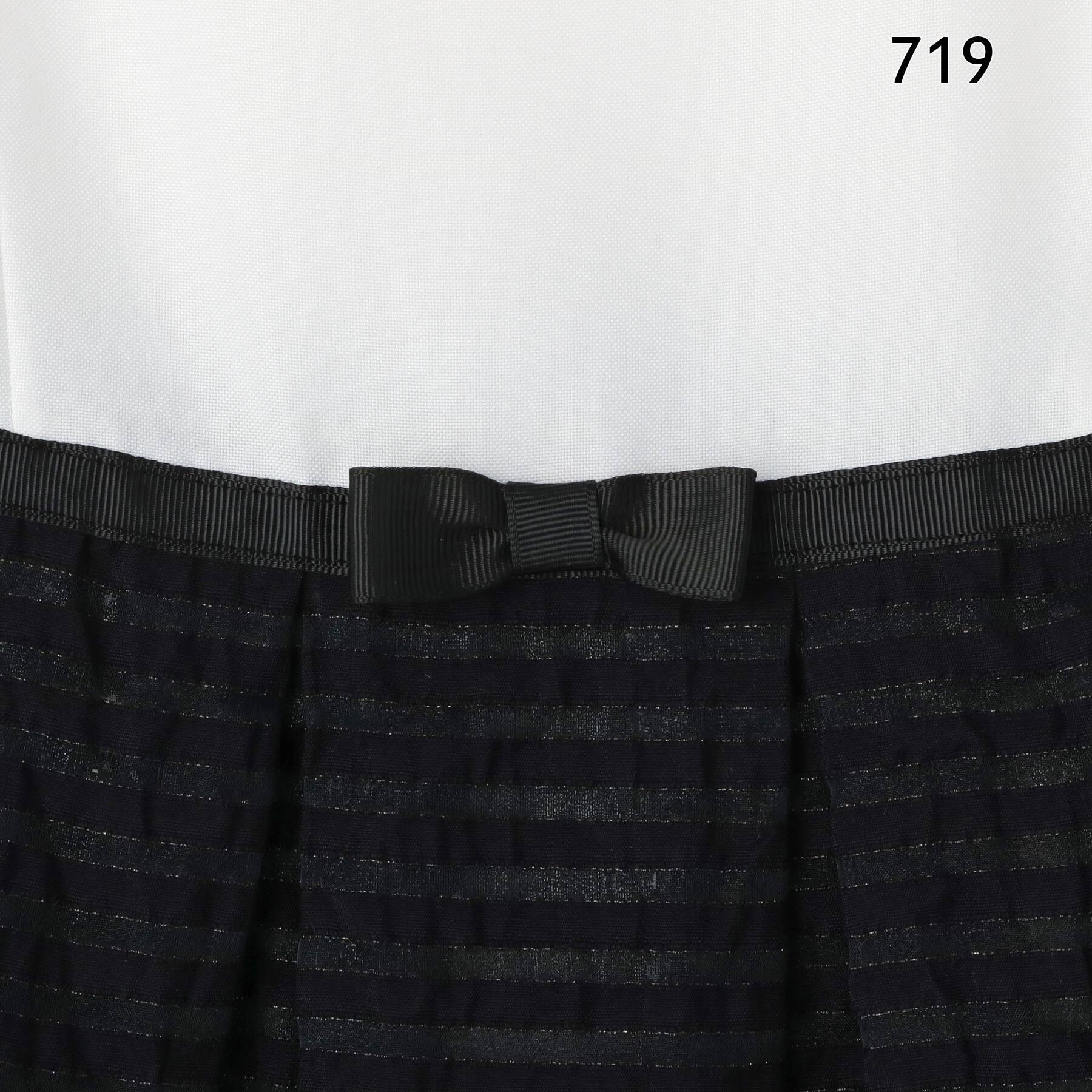 シューラルー キッズ SHOO・LA・RUE/Kids 【110-130cm/3点セット/セレモニー/入卒】シアーボーダーワンピース