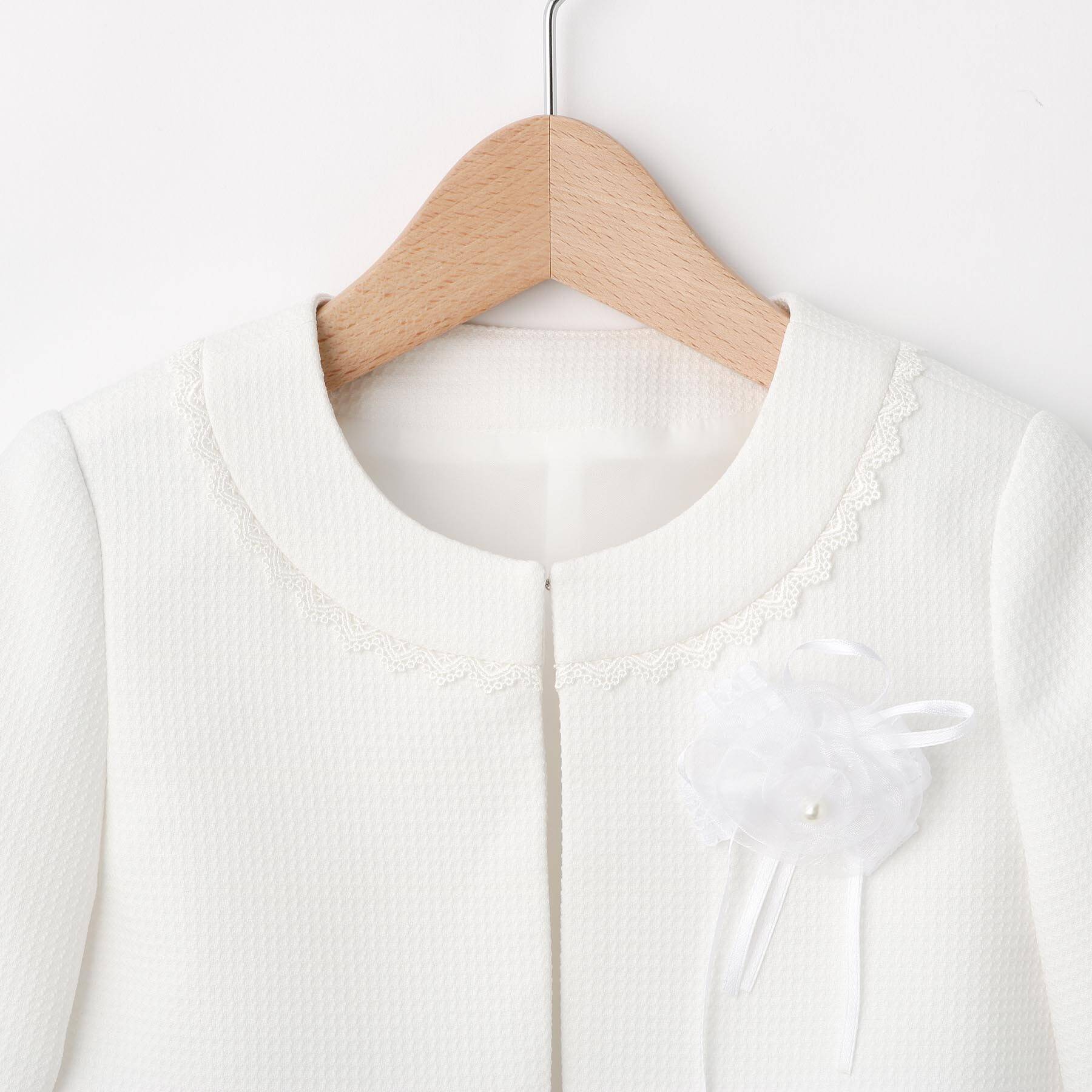 シューラルー キッズ SHOO・LA・RUE/Kids 【110-130cm/3点セット/セレモニー/入卒】シアーボーダーワンピース