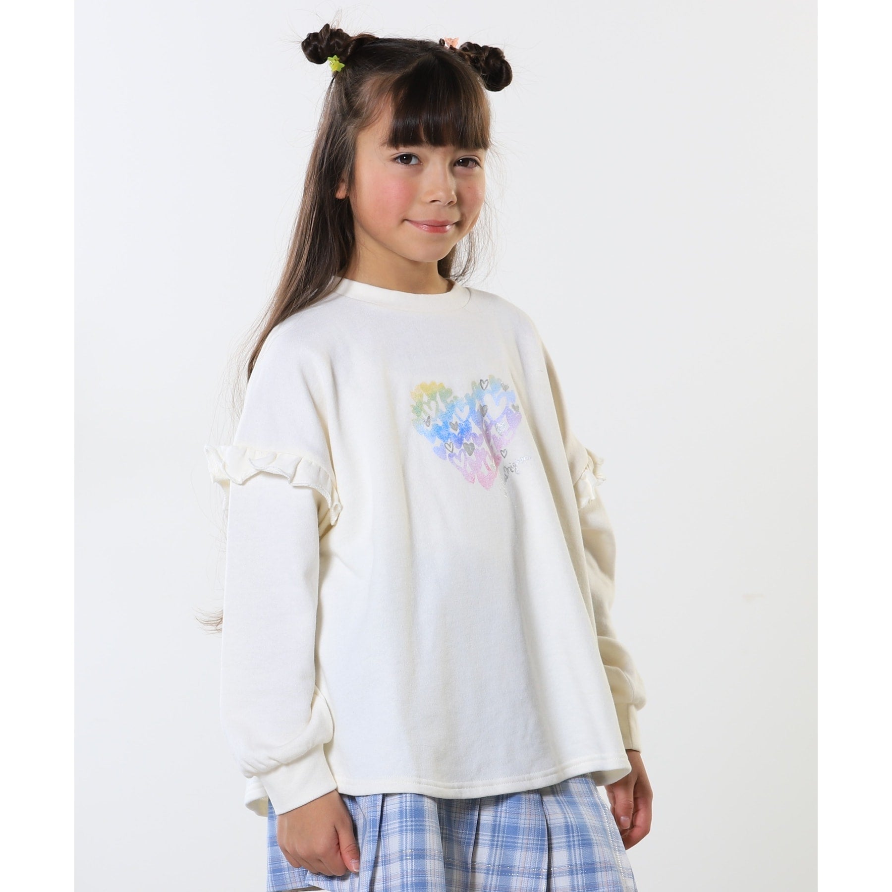 シューラルー キッズ SHOO・LA・RUE/Kids プチフリルアソートプリントスウェット