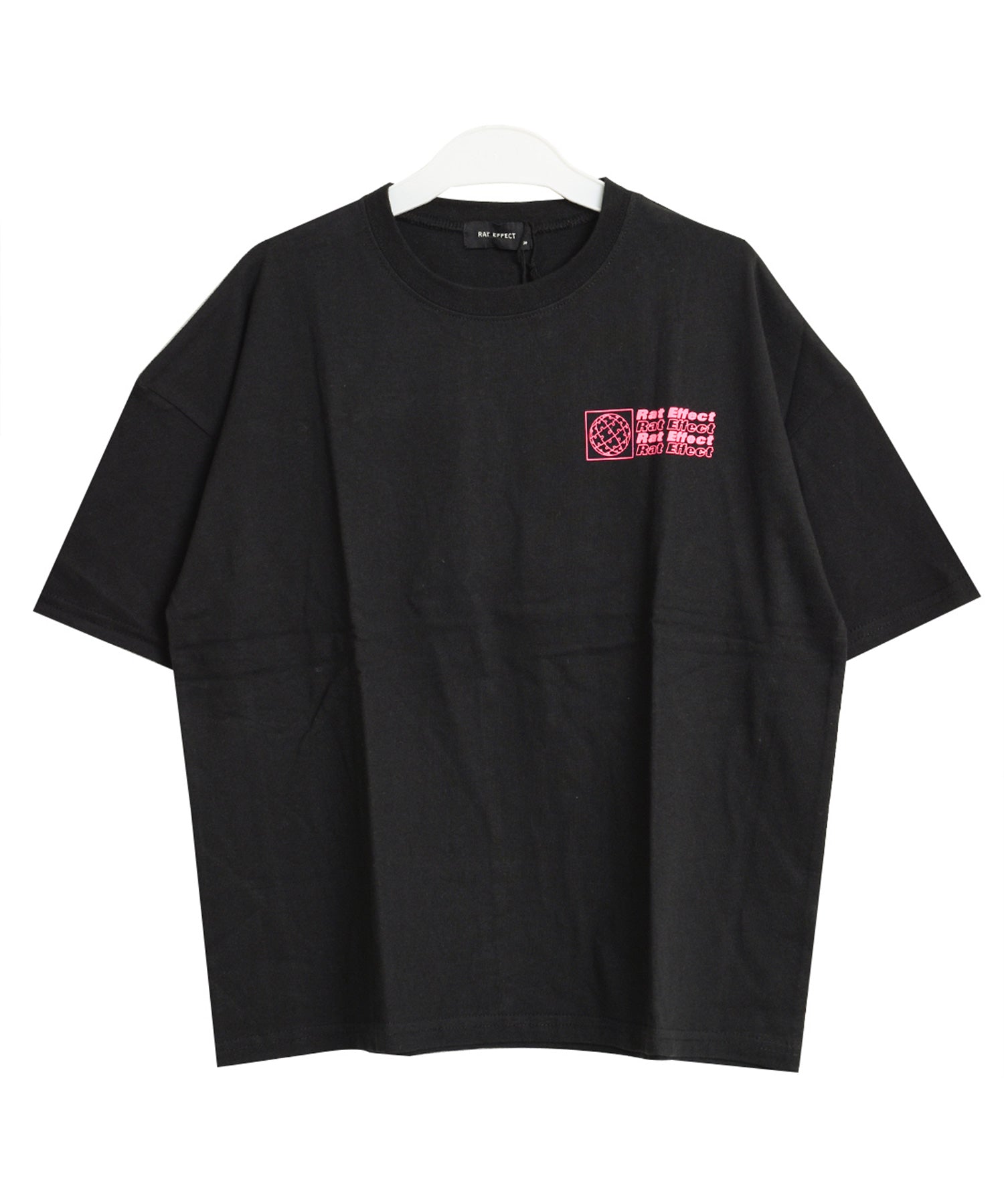 ラット エフェクト RAT EFFECT バックネオンロゴプリントビッグTシャツ (ライトグレー) ライトグレー