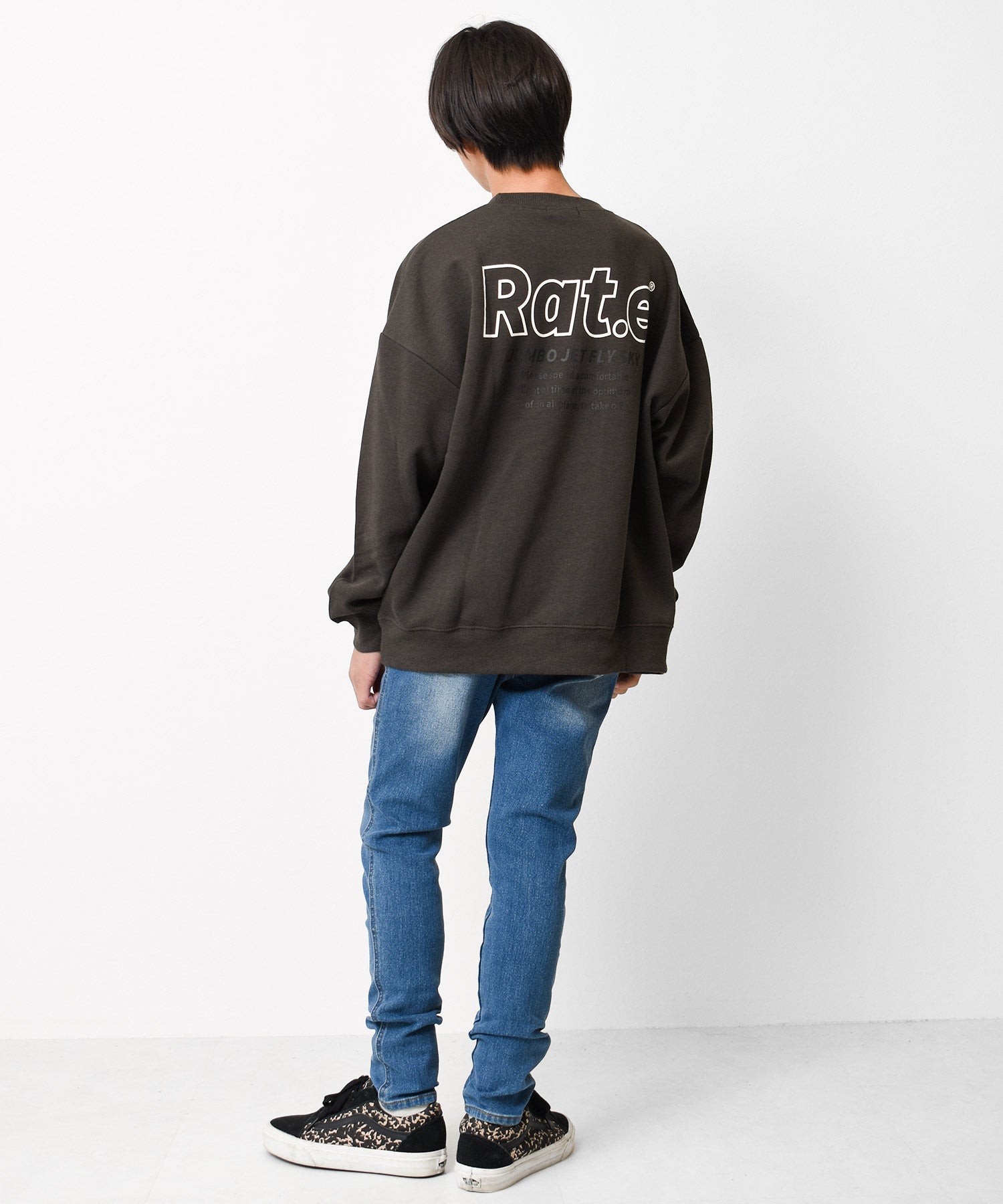 ラット エフェクト RAT EFFECT 裏起毛バックロゴプリントトレーナー