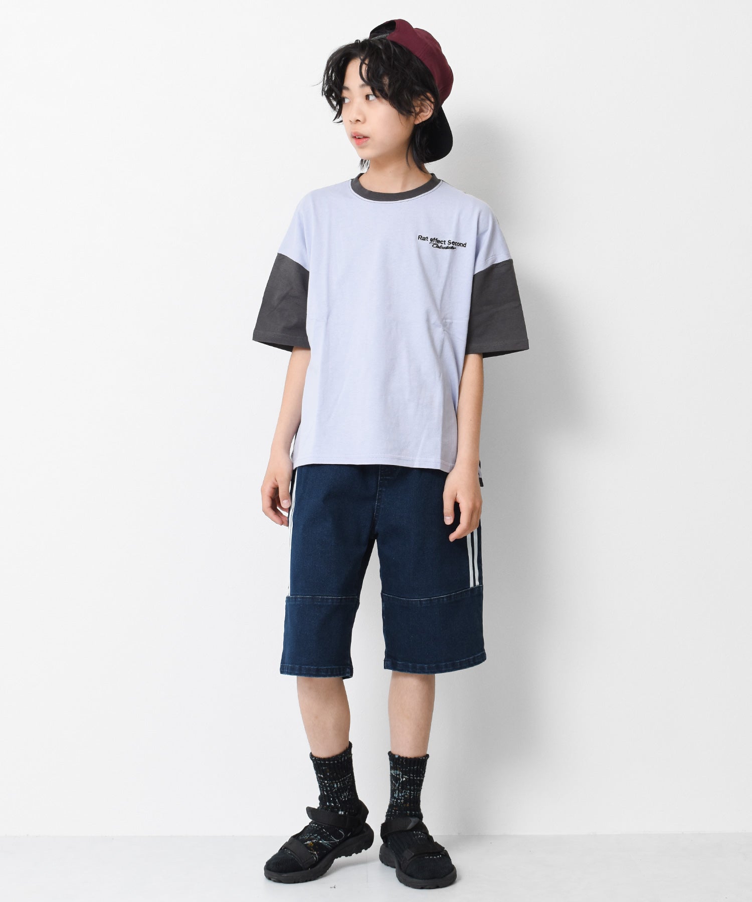 ラット エフェクト RAT EFFECT デニムラインハーフパンツ