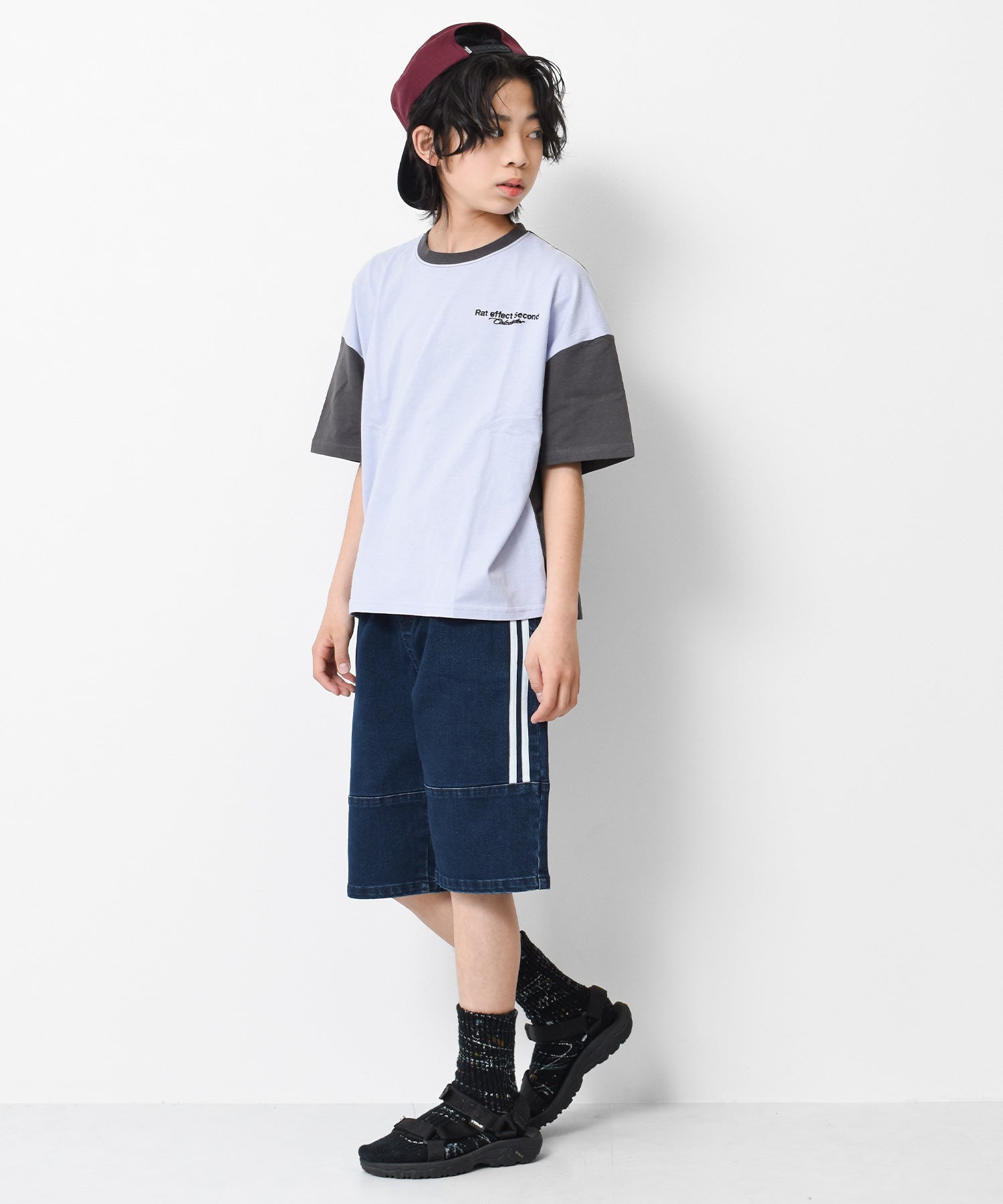 ラット エフェクト RAT EFFECT デニムラインハーフパンツ