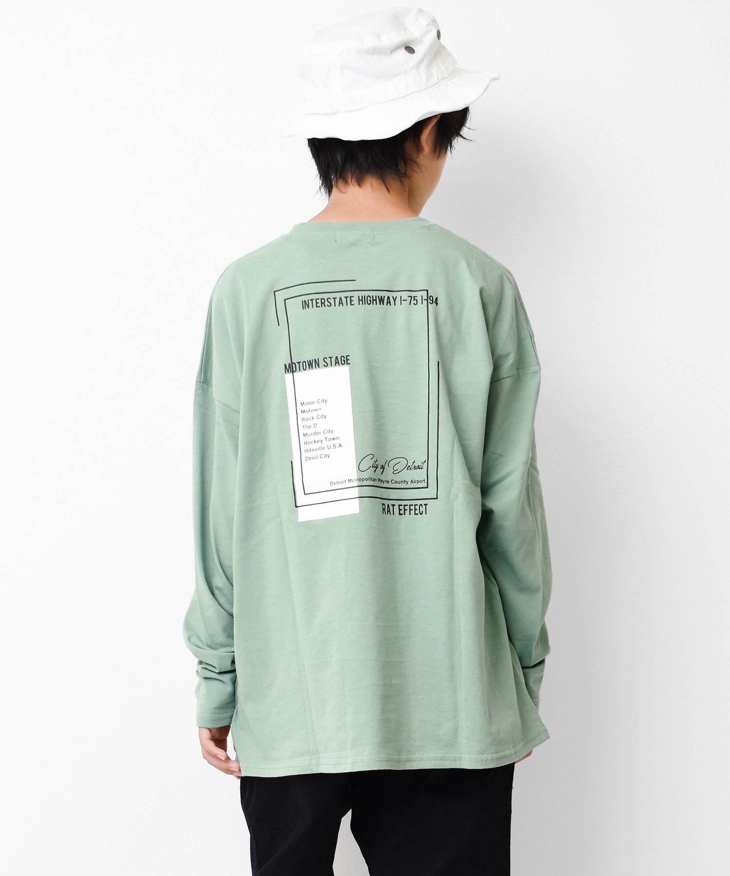 ラット エフェクト RAT EFFECT ネオンプリントロングTシャツ