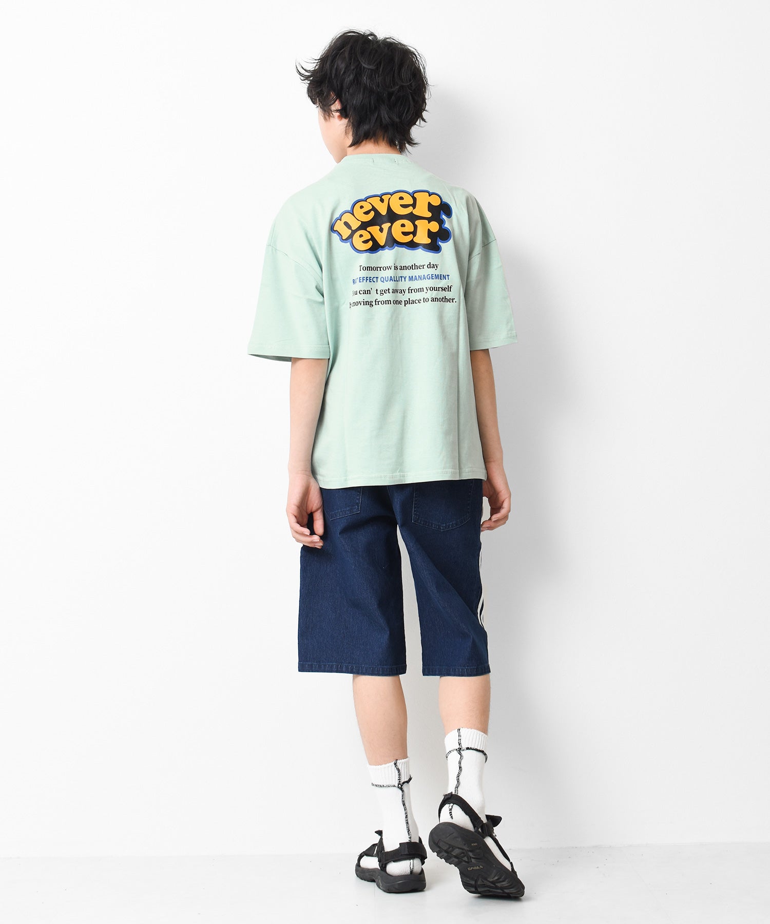 ラット エフェクト RAT EFFECT nevereverバックロゴプリントTシャツ