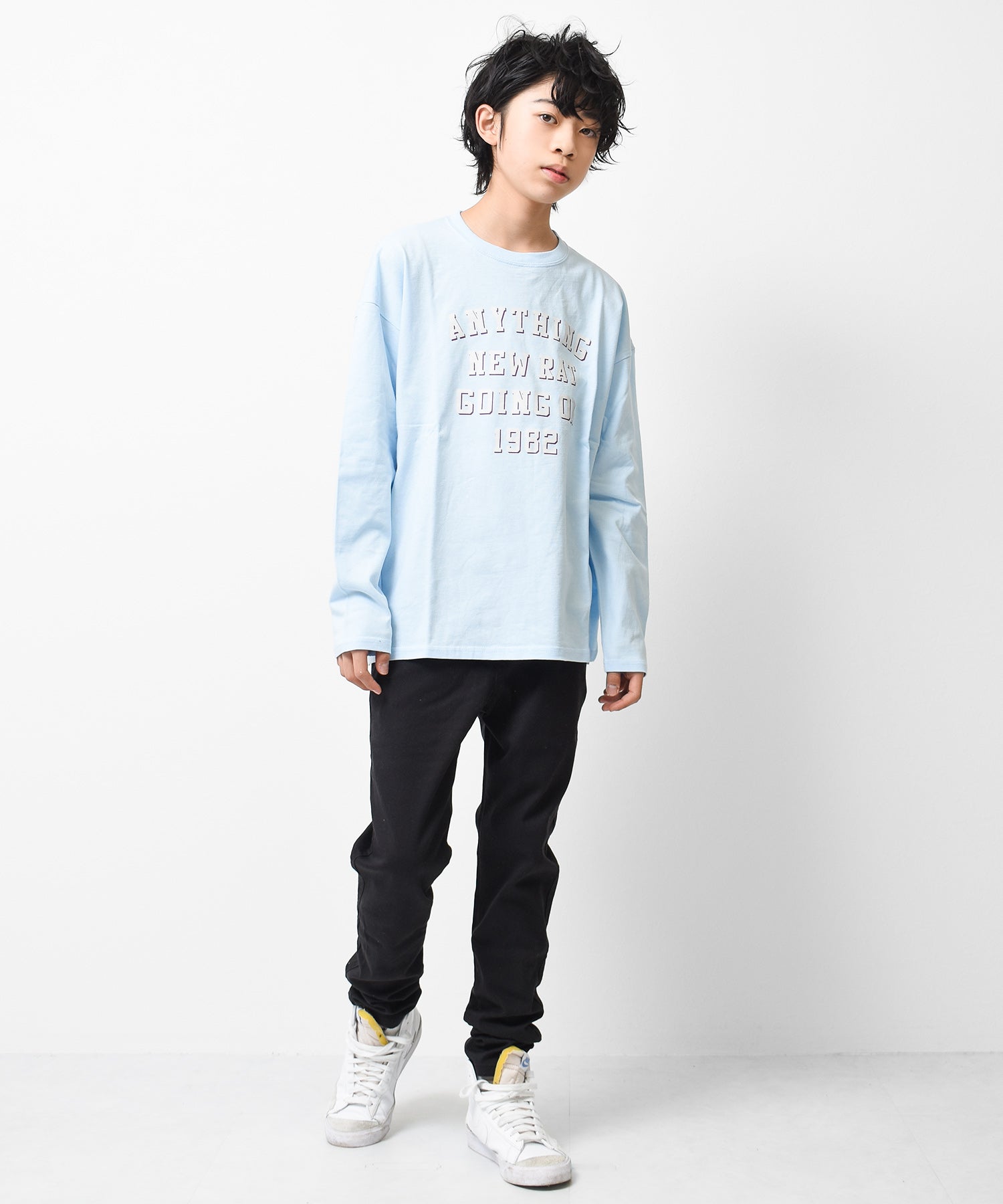 ラット エフェクト RAT EFFECT アーチロゴプリントロングTシャツ