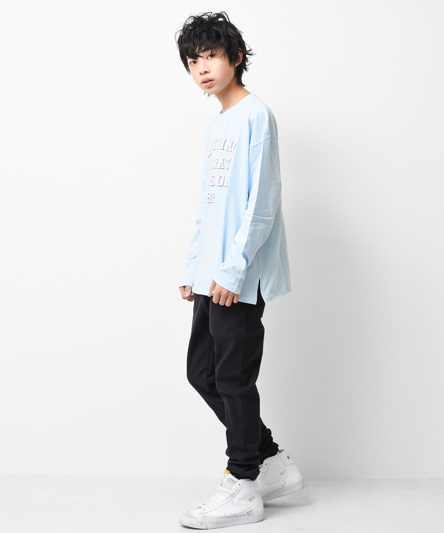 ラット エフェクト RAT EFFECT アーチロゴプリントロングTシャツ