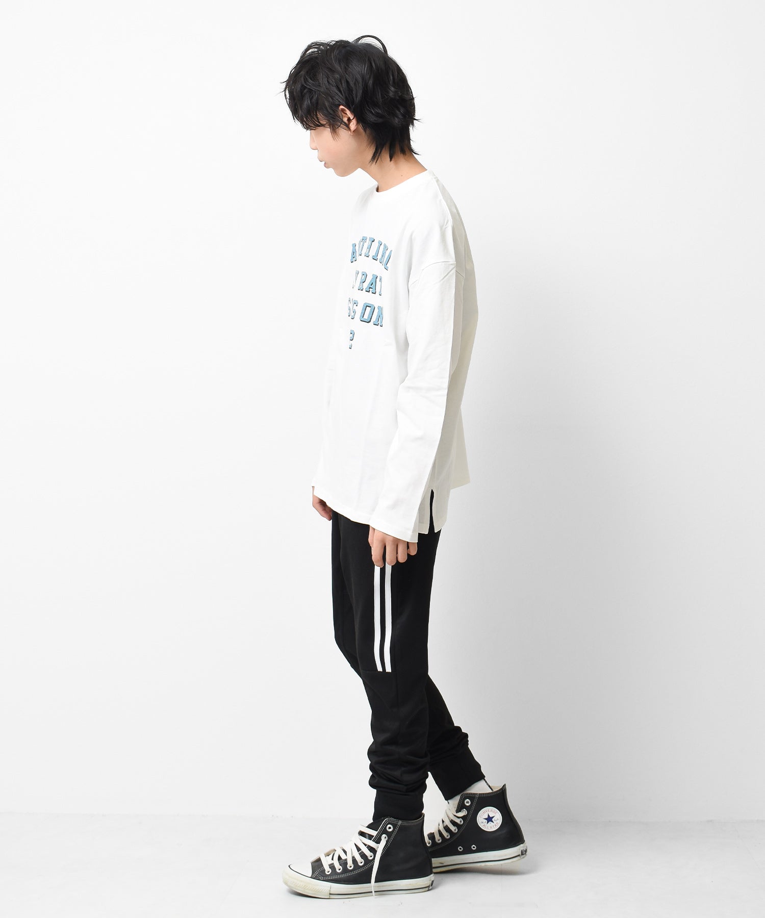 ラット エフェクト RAT EFFECT アーチロゴプリントロングTシャツ