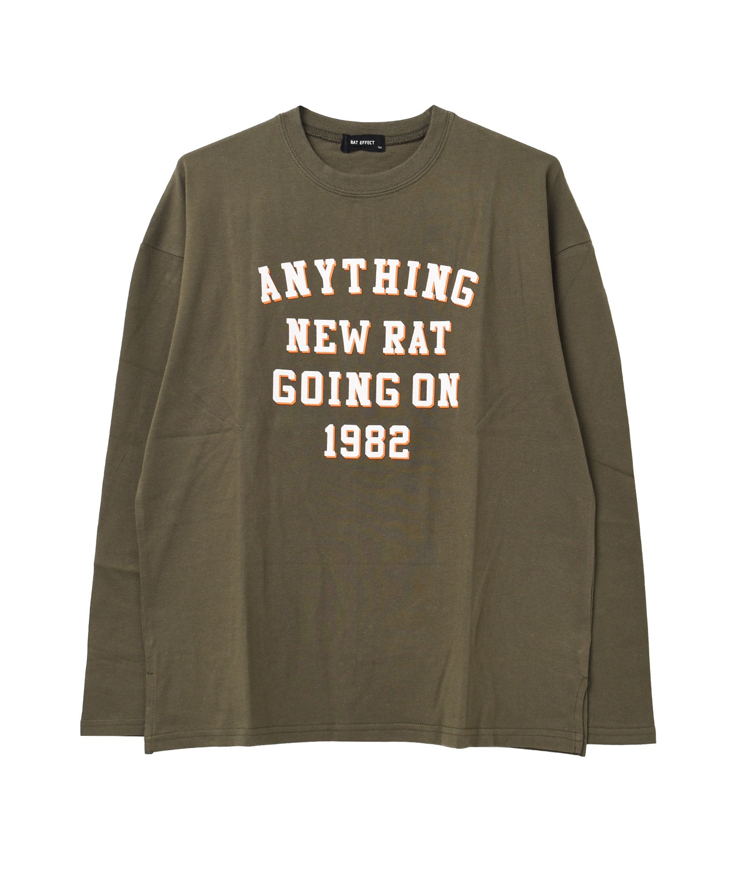 ラット エフェクト RAT EFFECT アーチロゴプリントロングTシャツ
