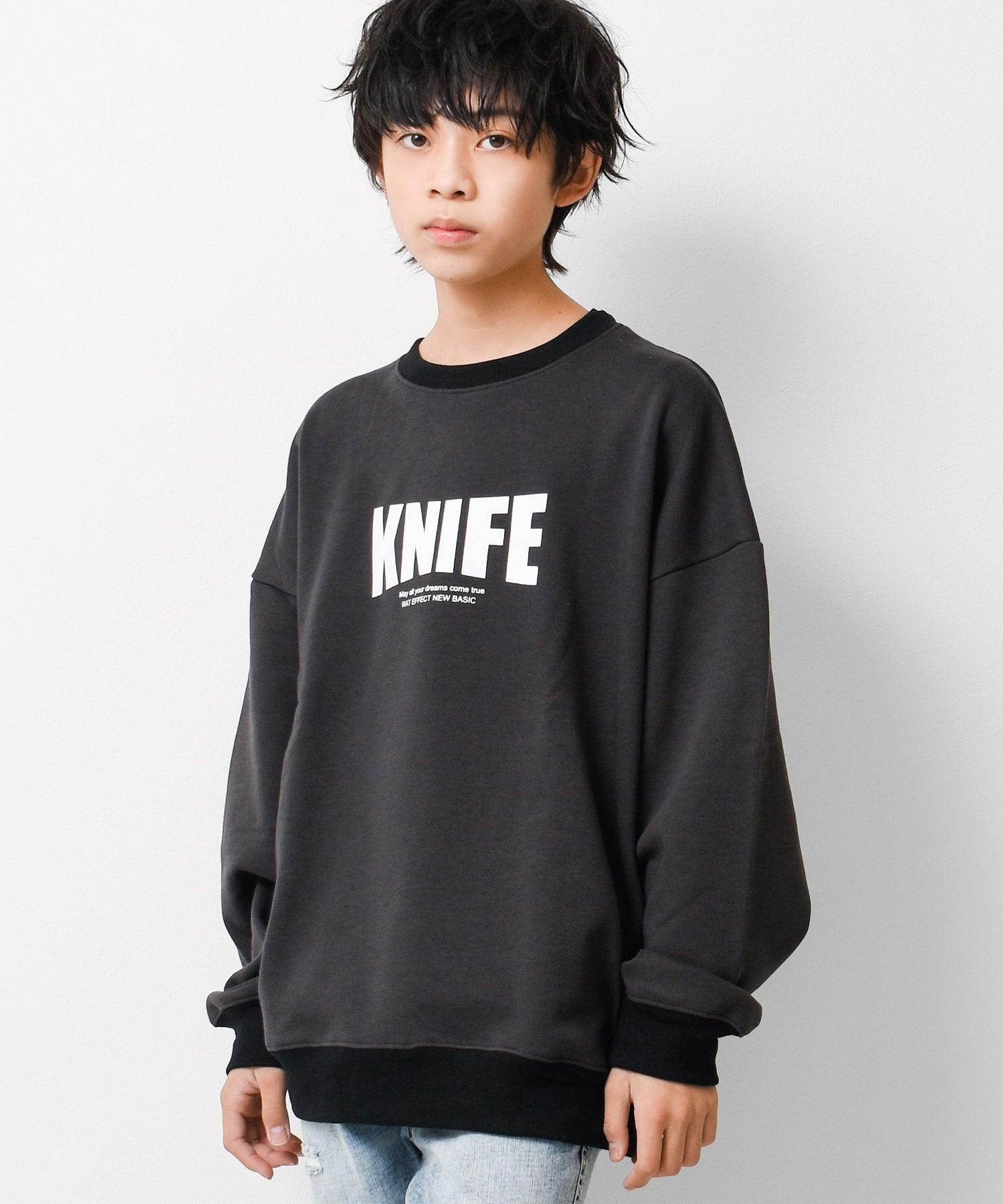 ラット エフェクト RAT EFFECT 裏起毛フロントロゴプリントトレーナー