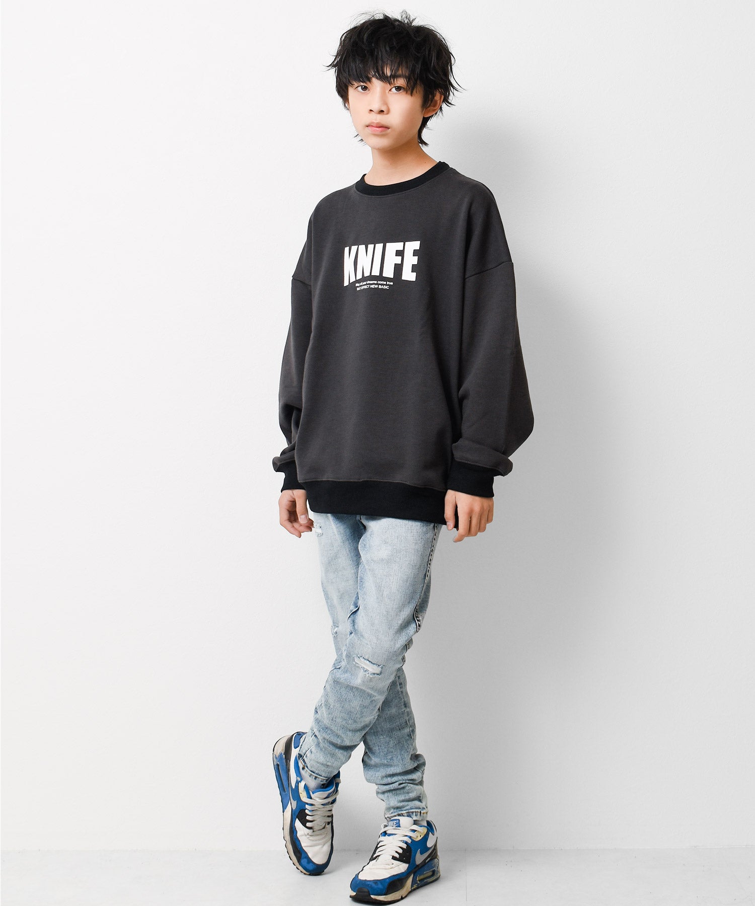 ラット エフェクト RAT EFFECT 裏起毛フロントロゴプリントトレーナー