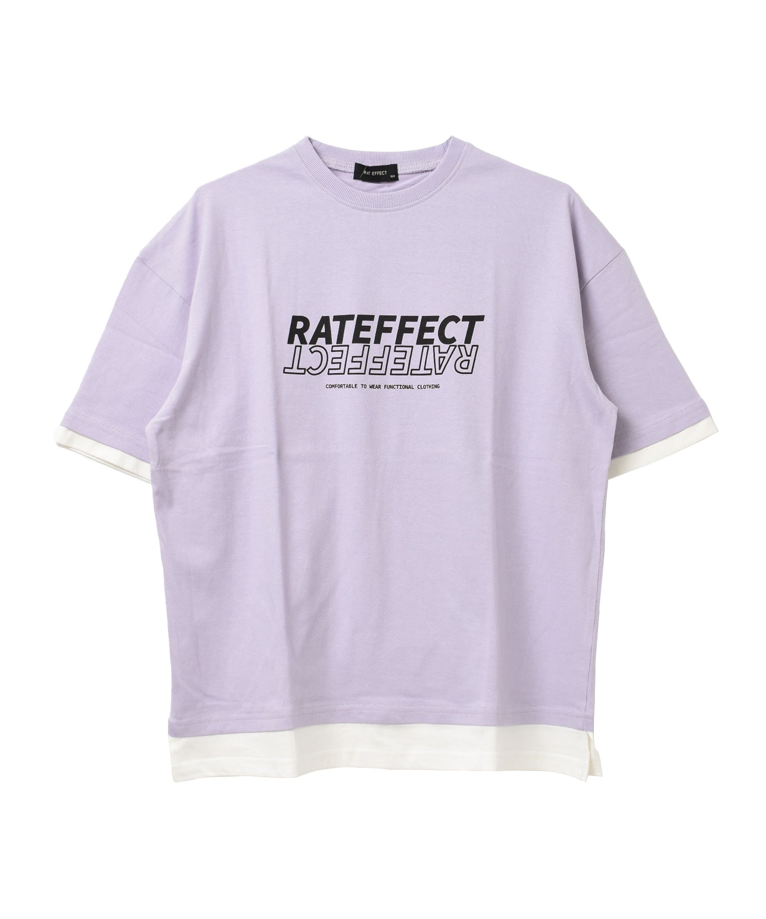 ラット エフェクト RAT EFFECT レイヤード風プリントTシャツ