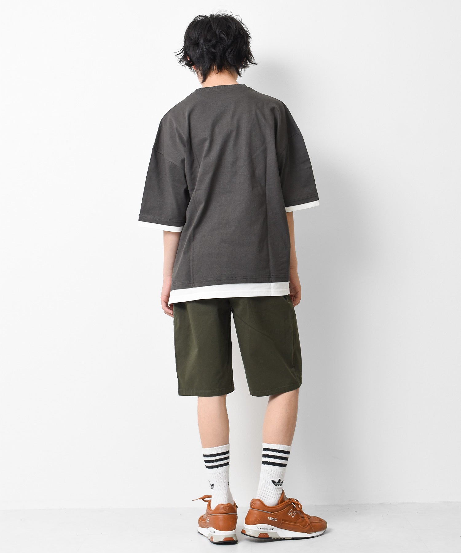 ラット エフェクト RAT EFFECT レイヤード風プリントTシャツ