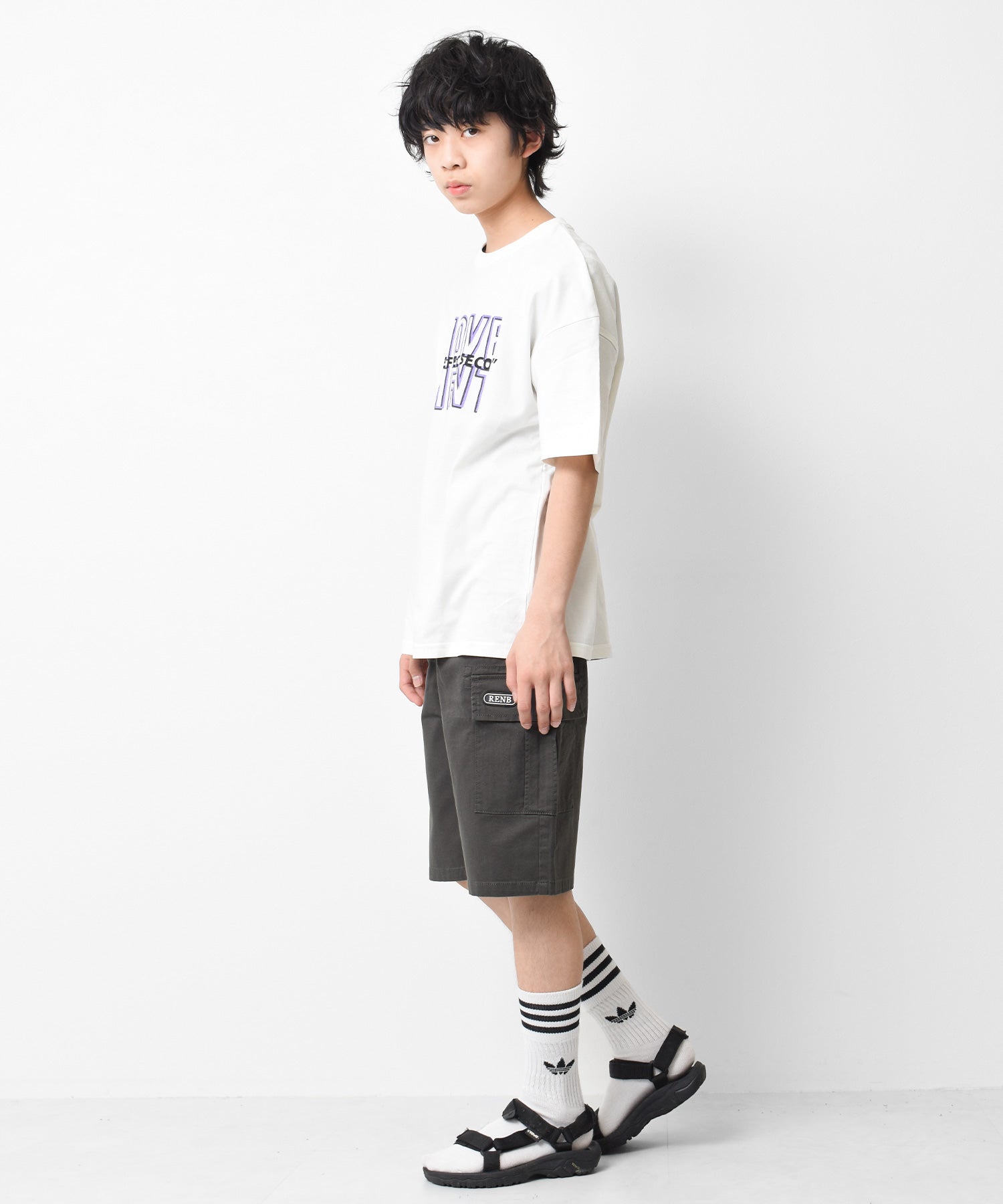 ラット エフェクト RAT EFFECT ワイドカーゴハーフパンツ