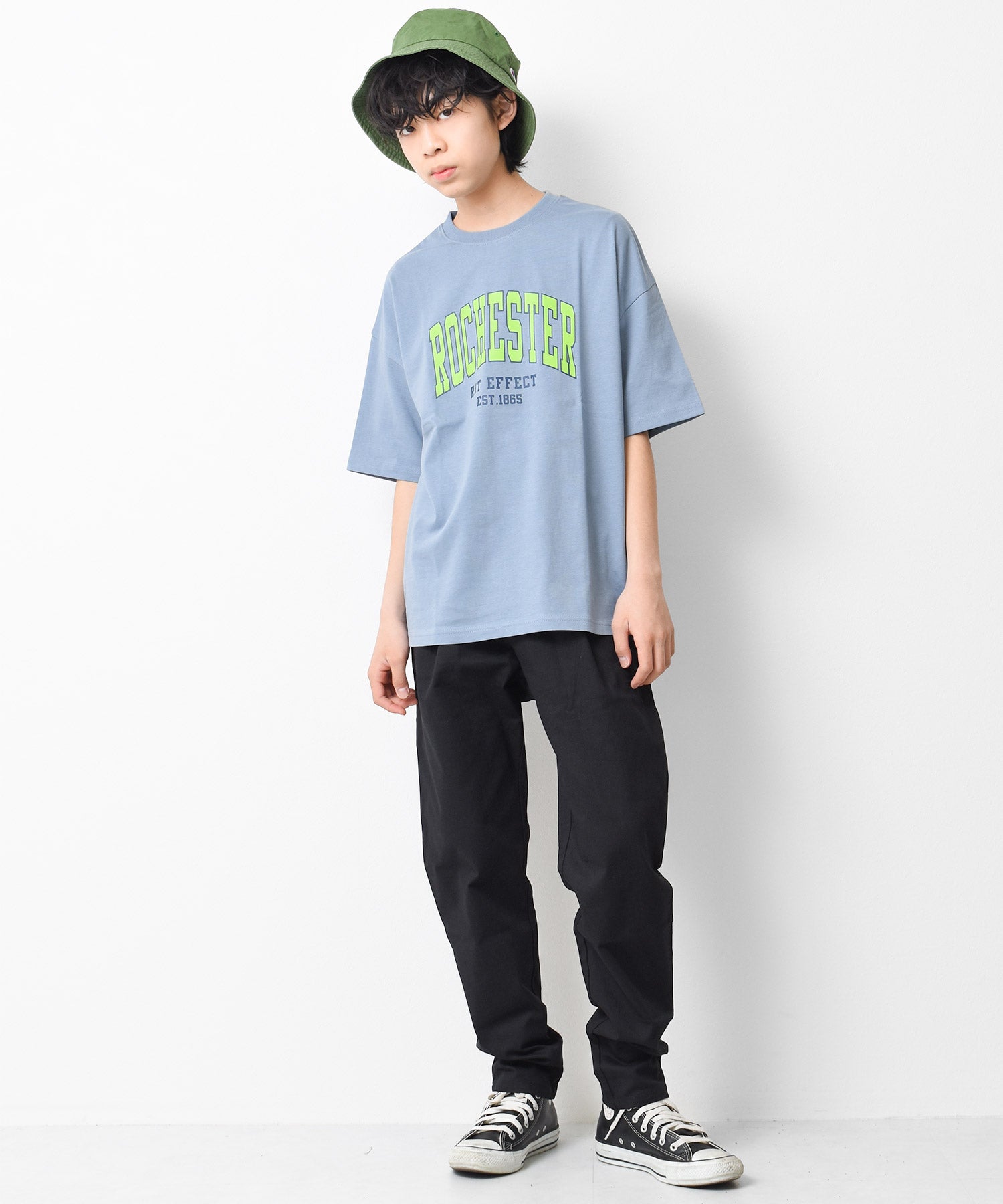 RAT EFFECT Arch Logo Print T-Shirt