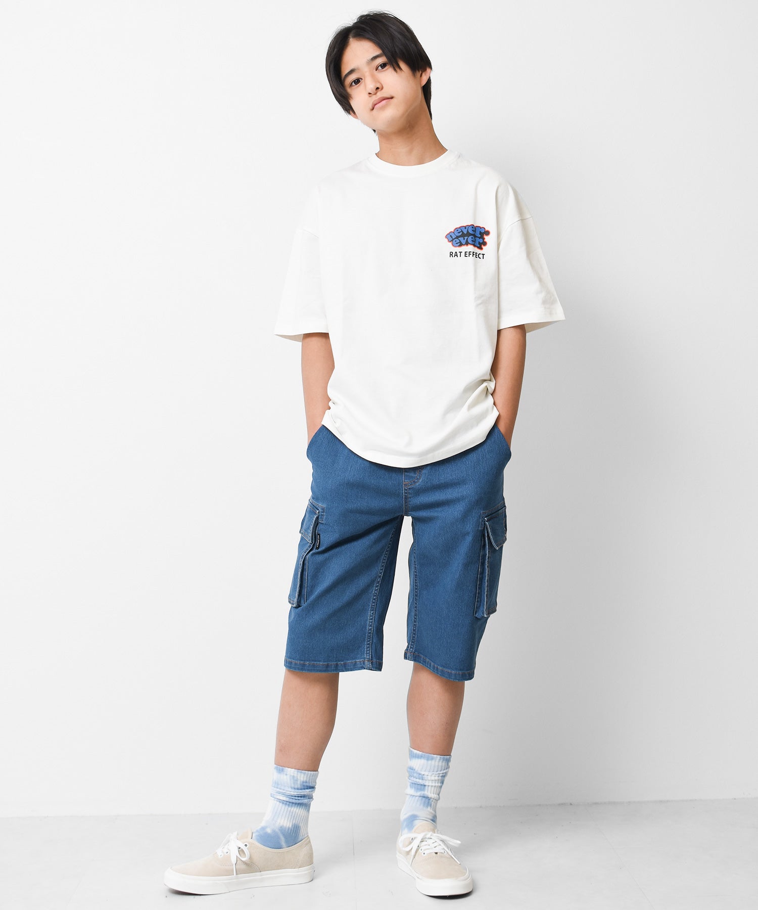 ラット エフェクト RAT EFFECT デニムカーゴハーフパンツ
