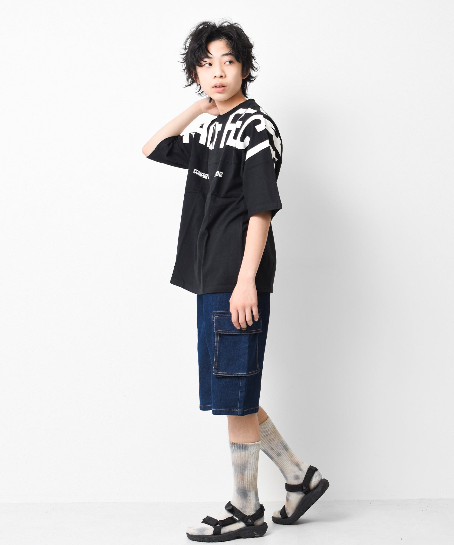 ラット エフェクト RAT EFFECT デニムカーゴハーフパンツ