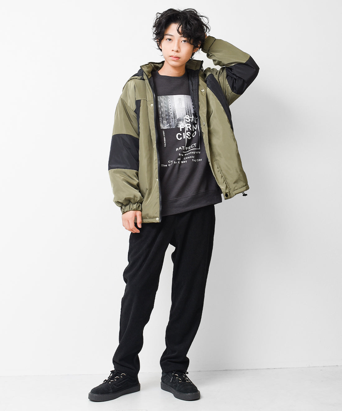 ラット エフェクト RAT EFFECT 中綿切替ジャケット