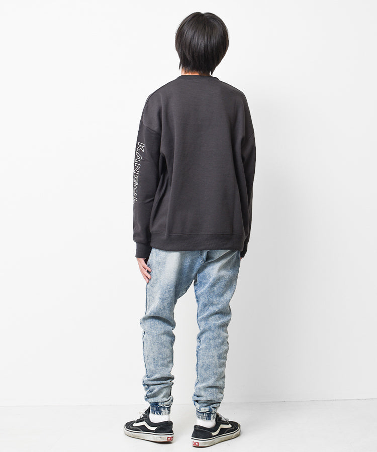 ラット エフェクト RAT EFFECT KANGOL別注裏起毛袖ロゴトレーナー