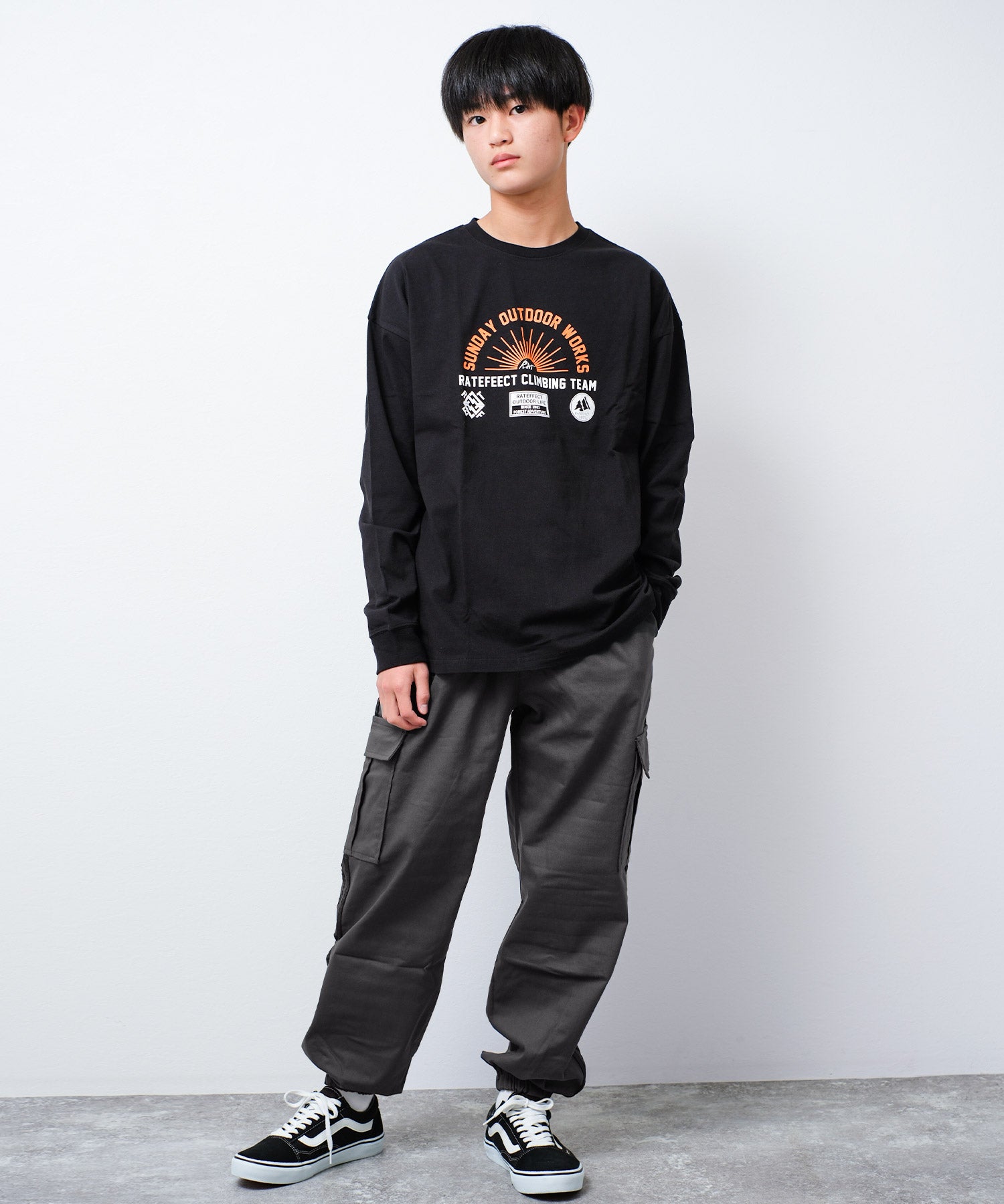 ラット エフェクト RAT EFFECT ワイドジョガーラインカーゴパンツ