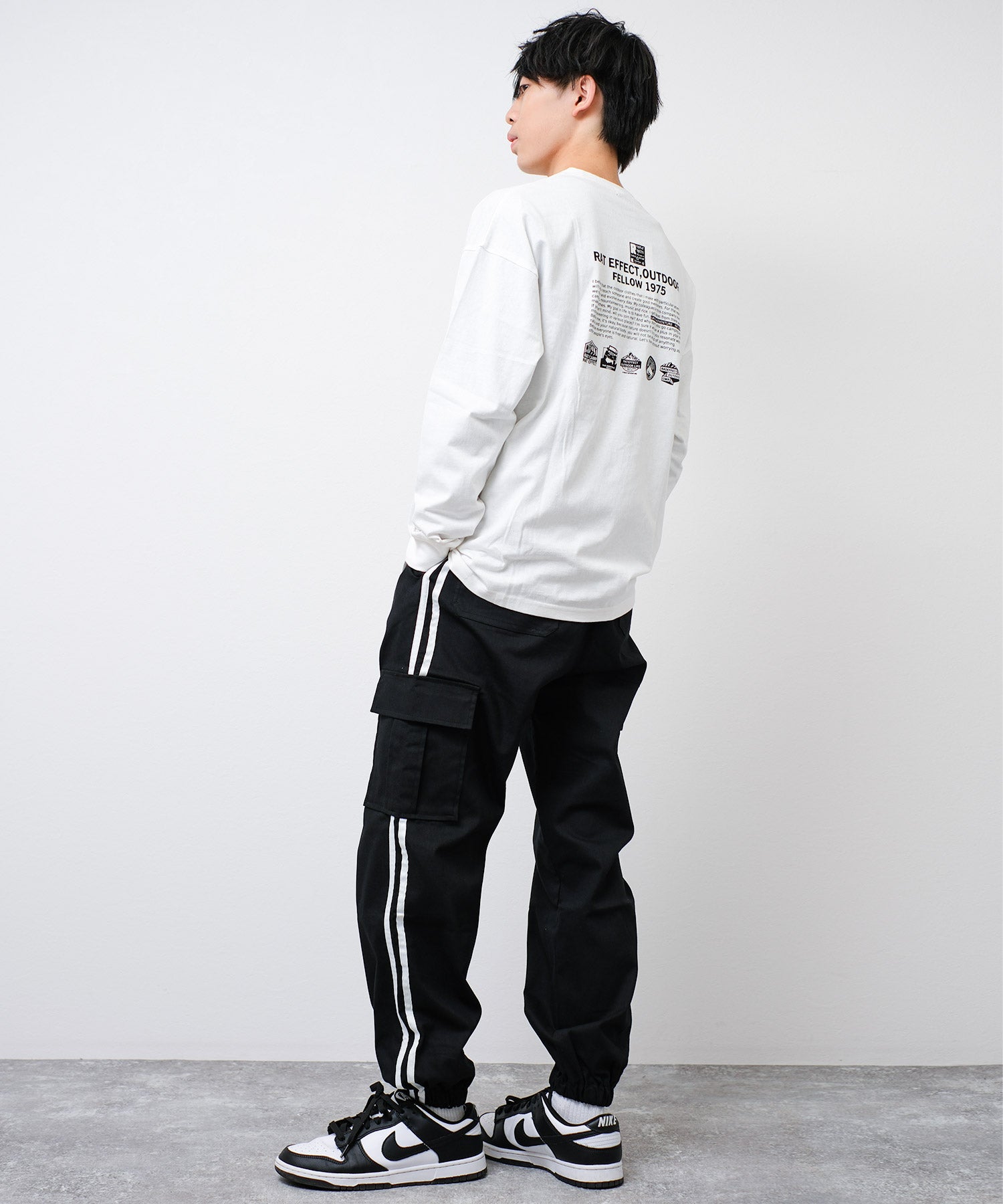ラット エフェクト RAT EFFECT ワイドジョガーラインカーゴパンツ