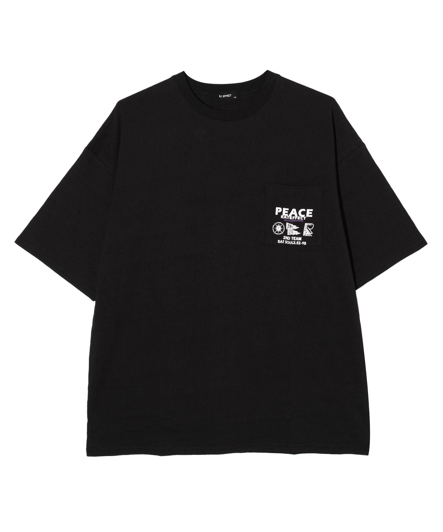 ラット エフェクト RAT EFFECT PEACEポケBIG Tシャツ