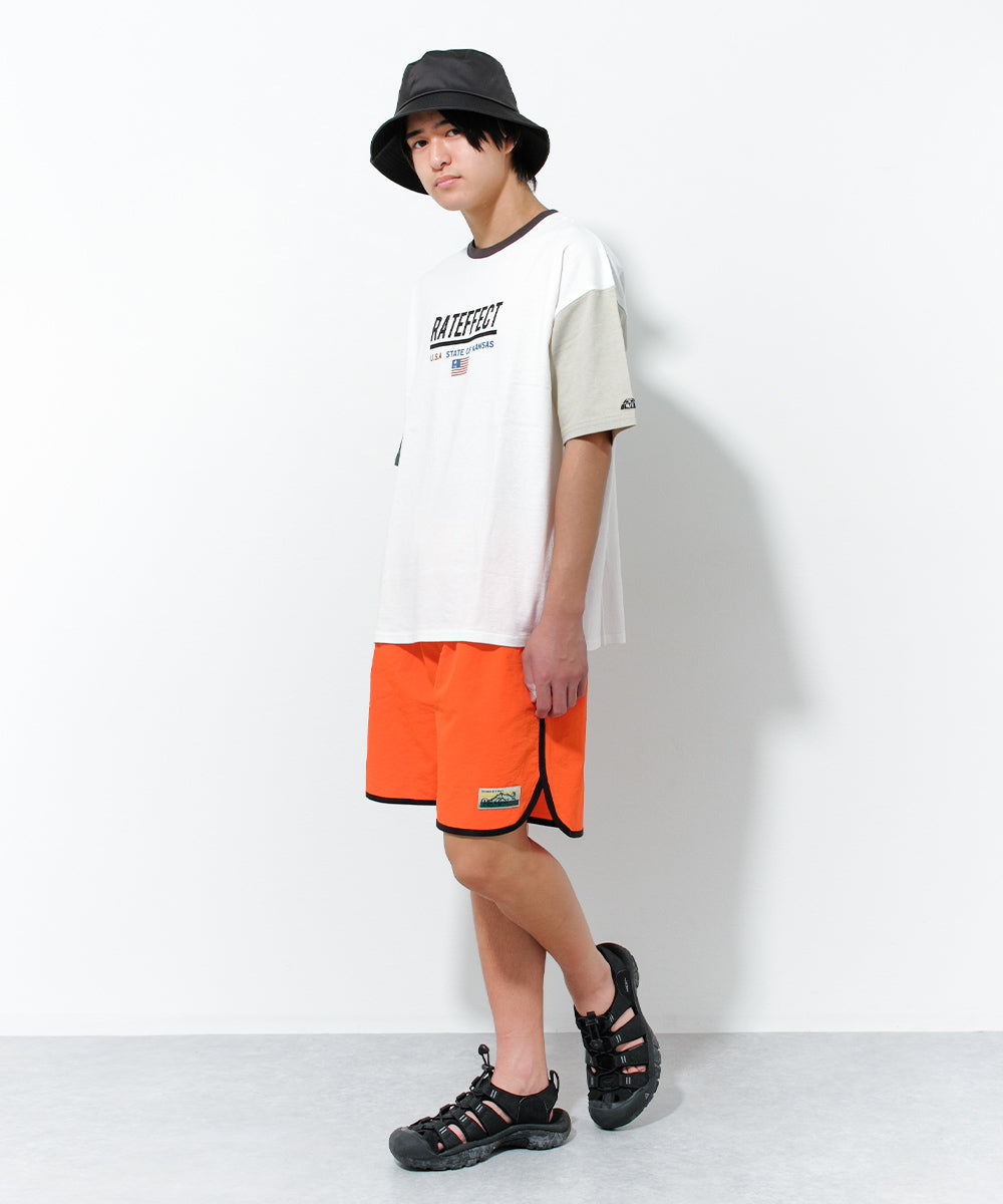 ラット エフェクト RAT EFFECT パイピングスイムショートパンツ