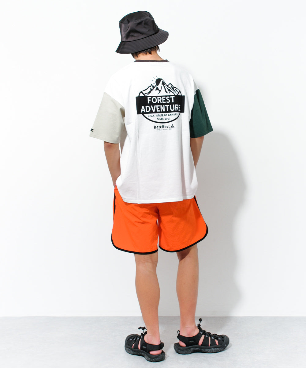 ラット エフェクト RAT EFFECT パイピングスイムショートパンツ