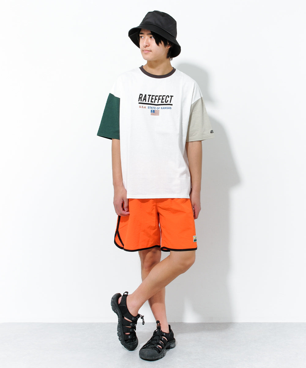 ラット エフェクト RAT EFFECT パイピングスイムショートパンツ