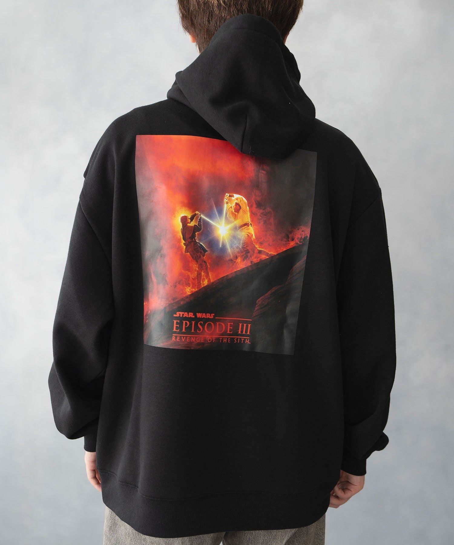 ラット エフェクト RAT EFFECT メンズ スター・ウォーズ エピソード3 シスの復讐 裏起毛パーカー (ブラック) ブラック