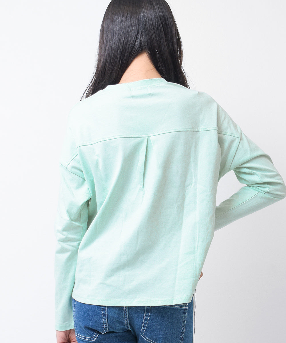 リコ シュクレ RiCO SUCRE 切替アーチロゴTシャツ