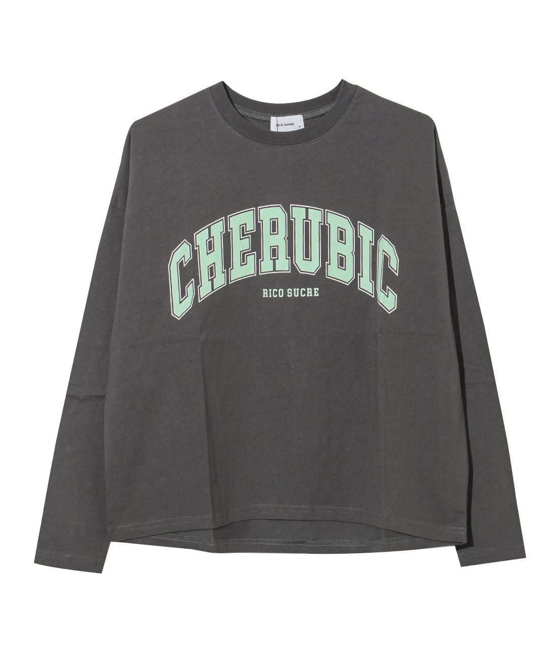 リコ シュクレ RiCO SUCRE 切替アーチロゴTシャツ