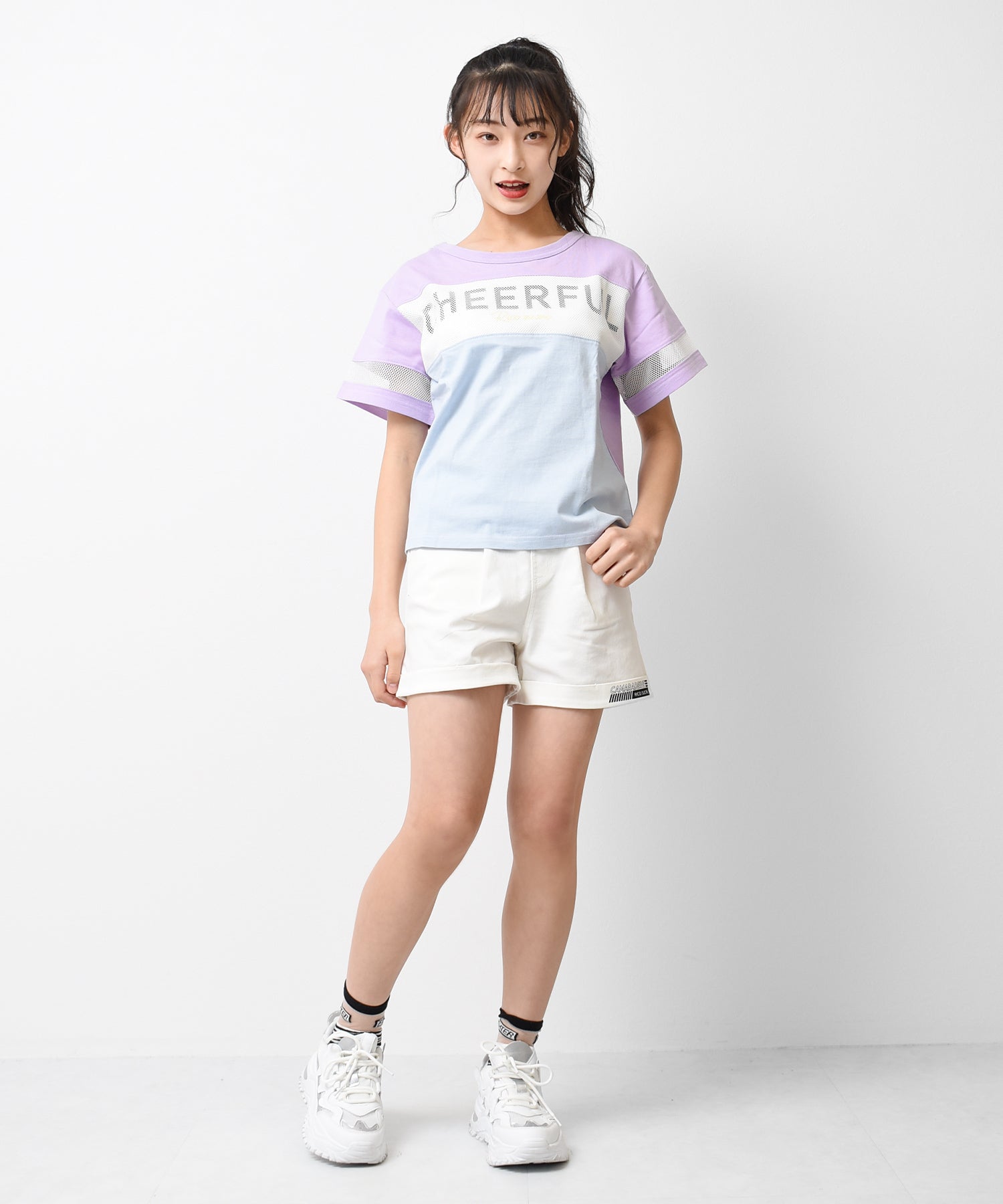 リコ シュクレ RiCO SUCRE 3段切り替えバッククロスTシャツ