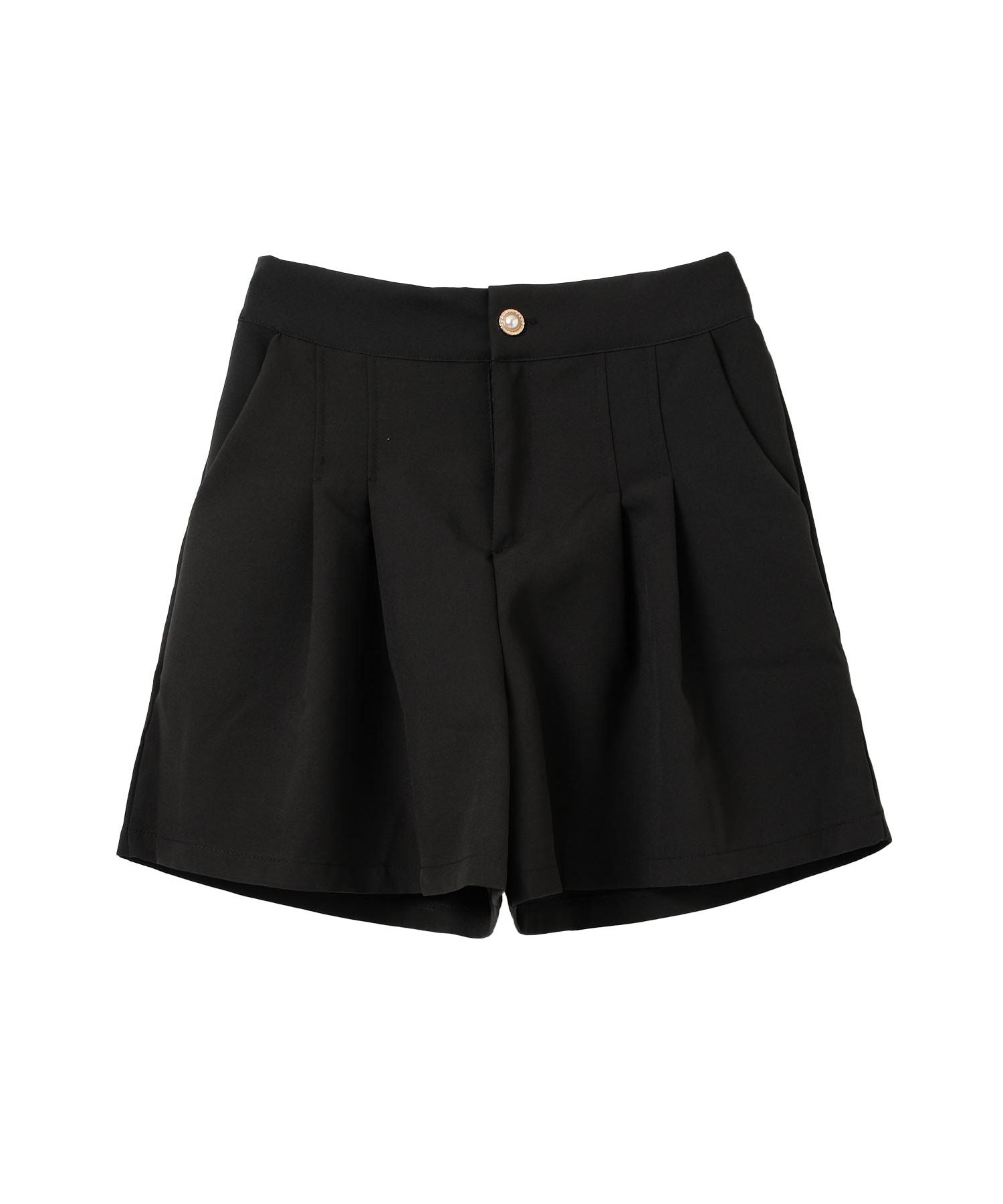 リコ シュクレ RiCO SUCRE タックフレアショートパンツ