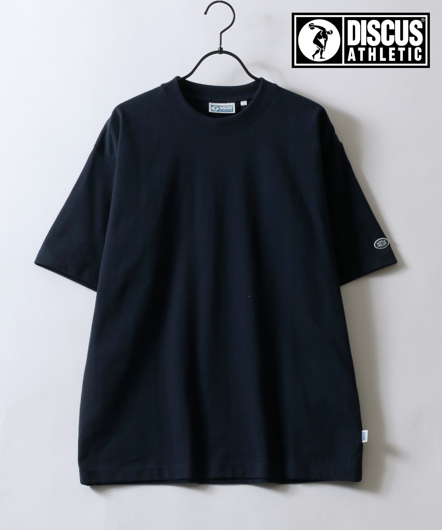 シトリー SITRY DISCUS/ディスカス USAコットン ヘビーウェイト オーバーサイズ Tスウェット Tトレーナー 半袖Tシャツ (ネイビー) ネイビー