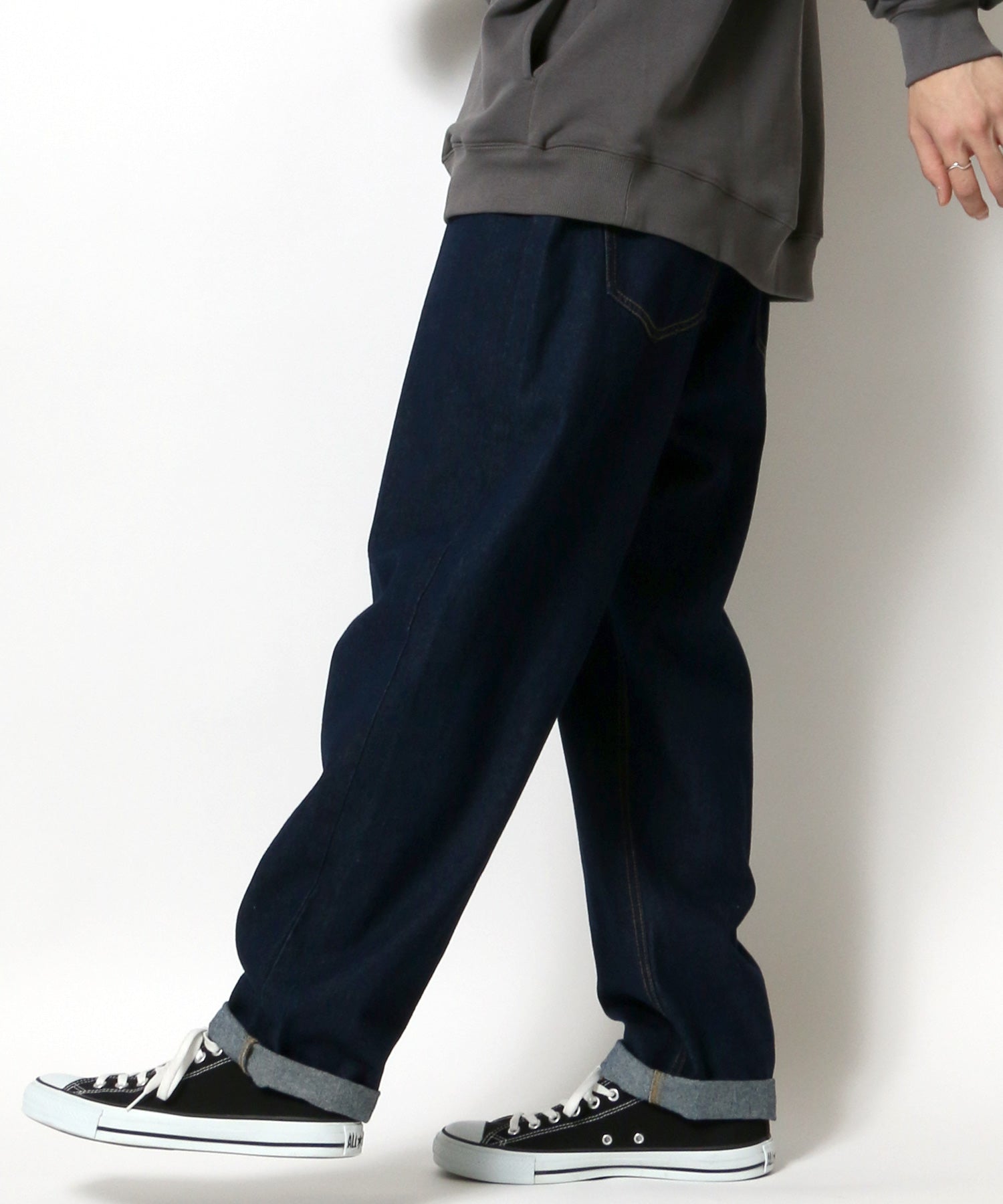 シトリー SITRY 【SITRY】ワイドテーパード デニムパンツ/メンズ ボトムス デニム ジーンズカジュアル レディース