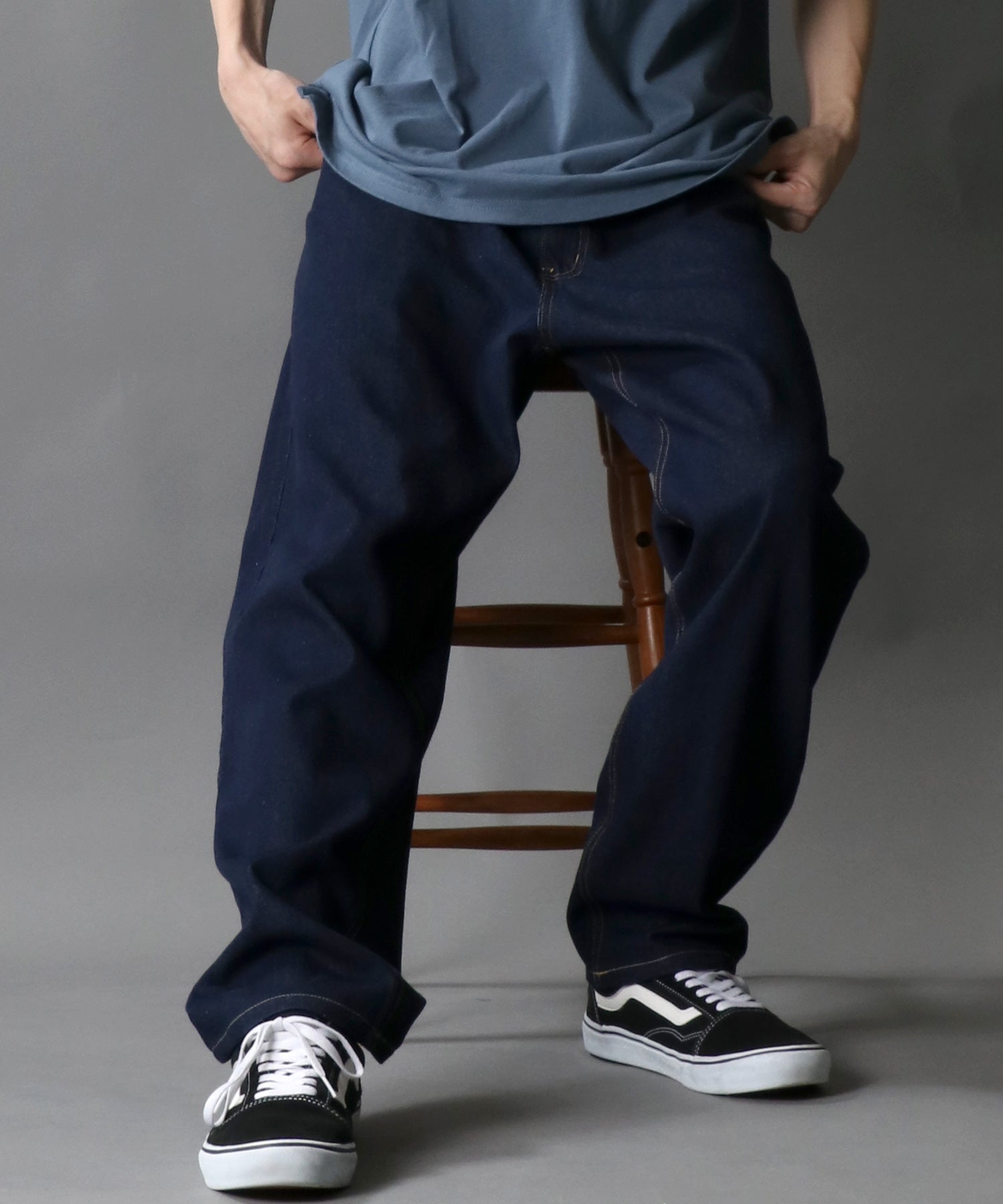 シトリー SITRY 【SITRY】ワイドテーパード デニムパンツ/メンズ ボトムス デニム ジーンズカジュアル レディース