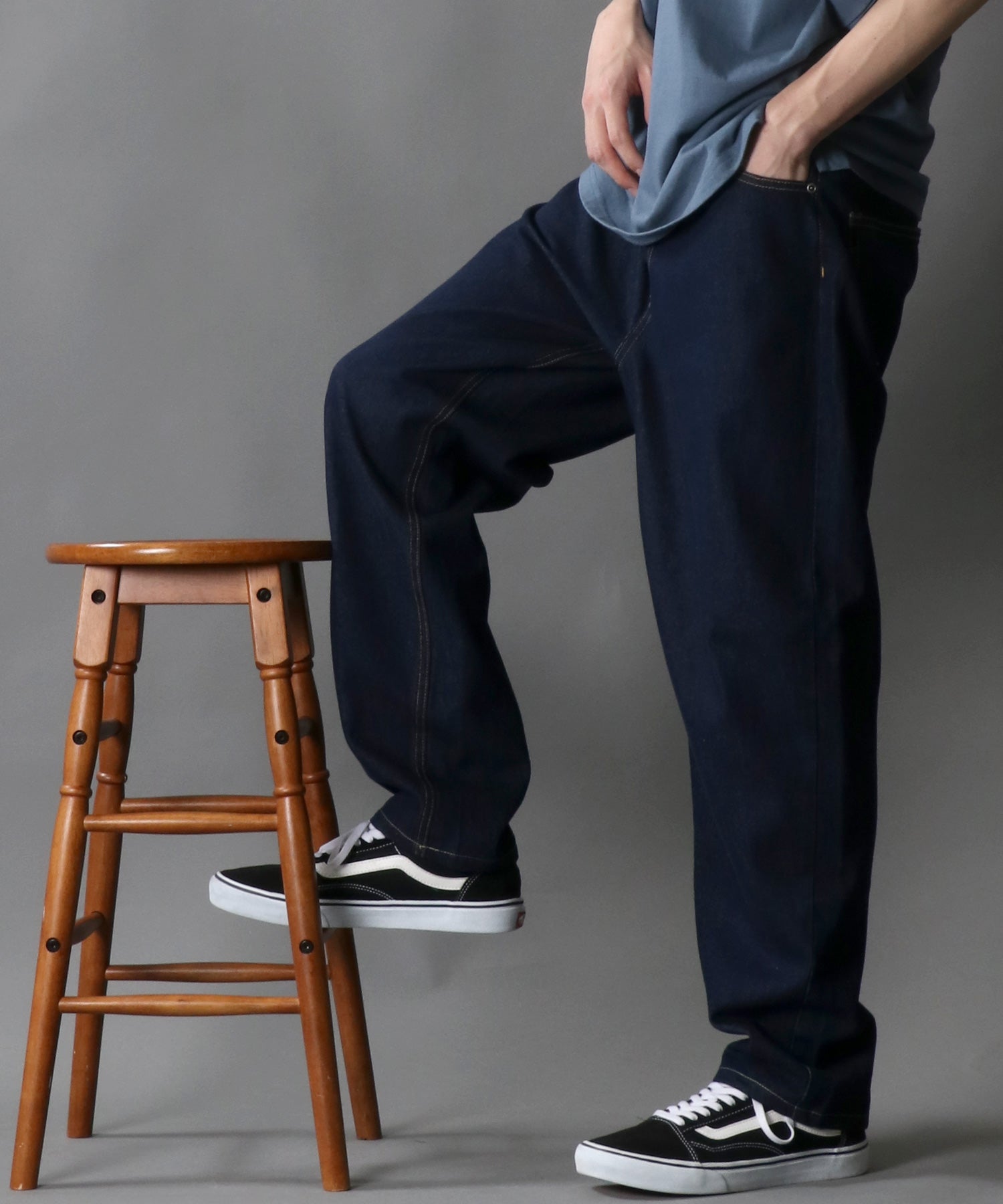 シトリー SITRY 【SITRY】ワイドテーパード デニムパンツ/メンズ ボトムス デニム ジーンズカジュアル レディース