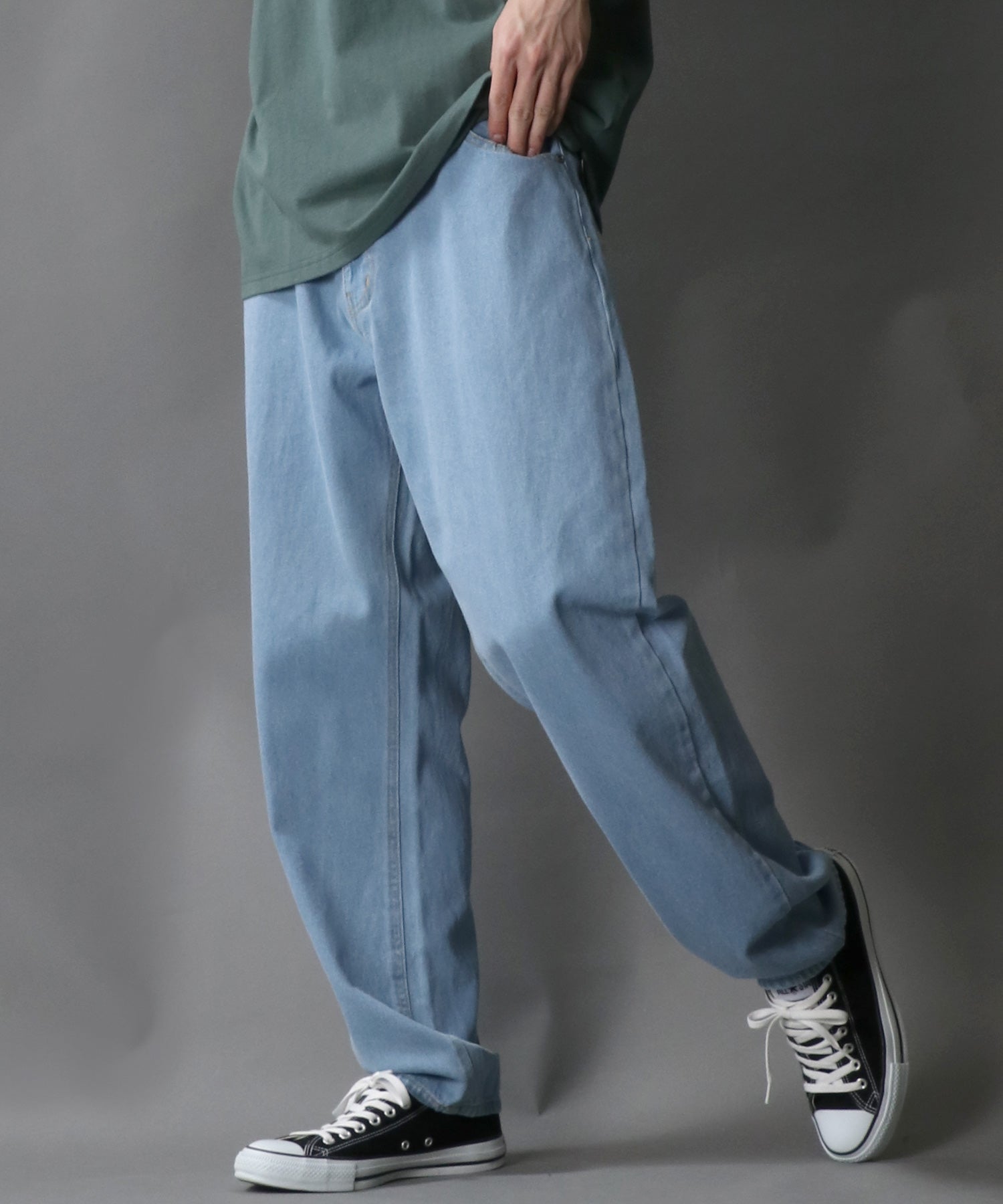 シトリー SITRY 【SITRY】ワイドテーパード デニムパンツ/メンズ ボトムス デニム ジーンズカジュアル レディース