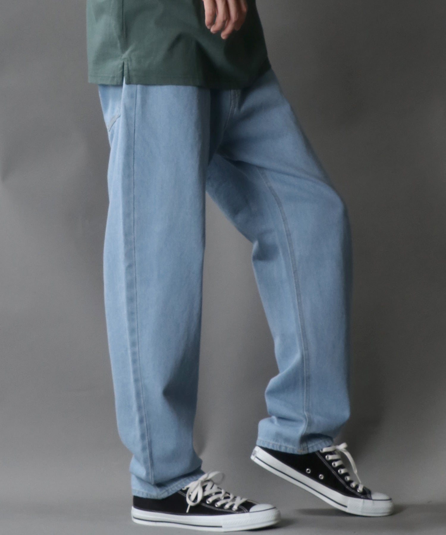 シトリー SITRY 【SITRY】ワイドテーパード デニムパンツ/メンズ ボトムス デニム ジーンズカジュアル レディース