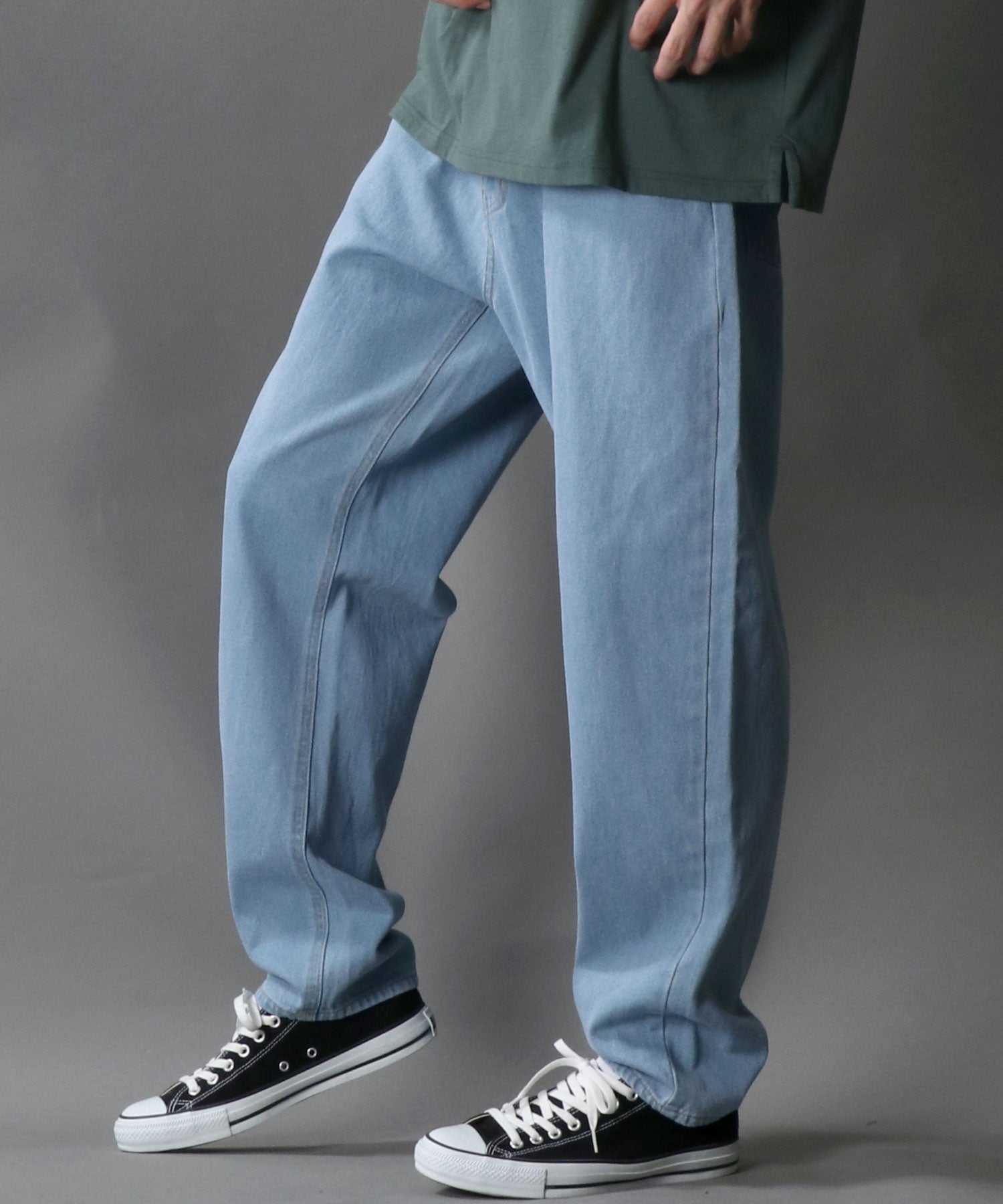 シトリー SITRY 【SITRY】ワイドテーパード デニムパンツ/メンズ ボトムス デニム ジーンズカジュアル レディース